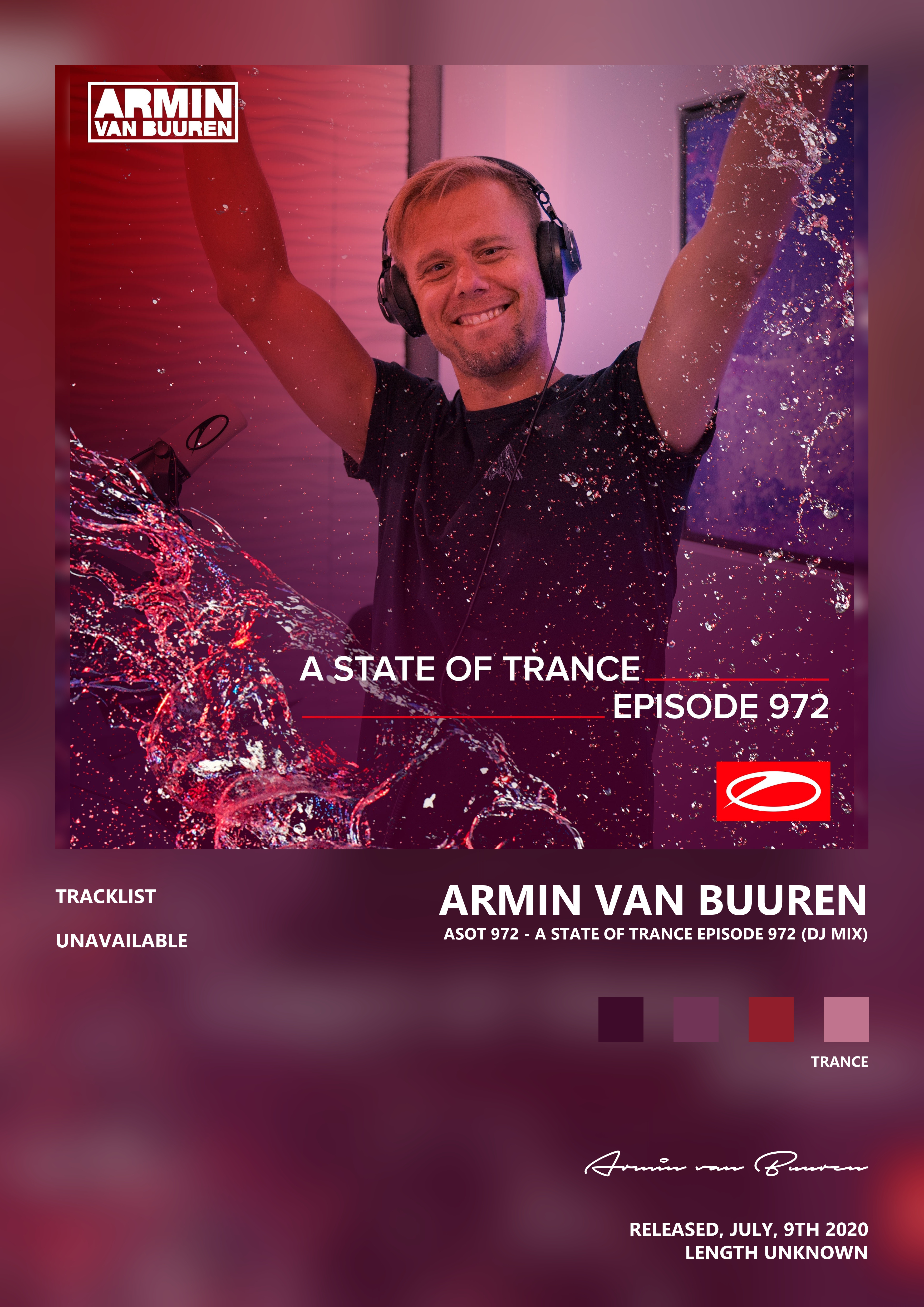Music poster: Armin van Buuren - Asot 972 - A State of Trance Episode 972 DJ Mix