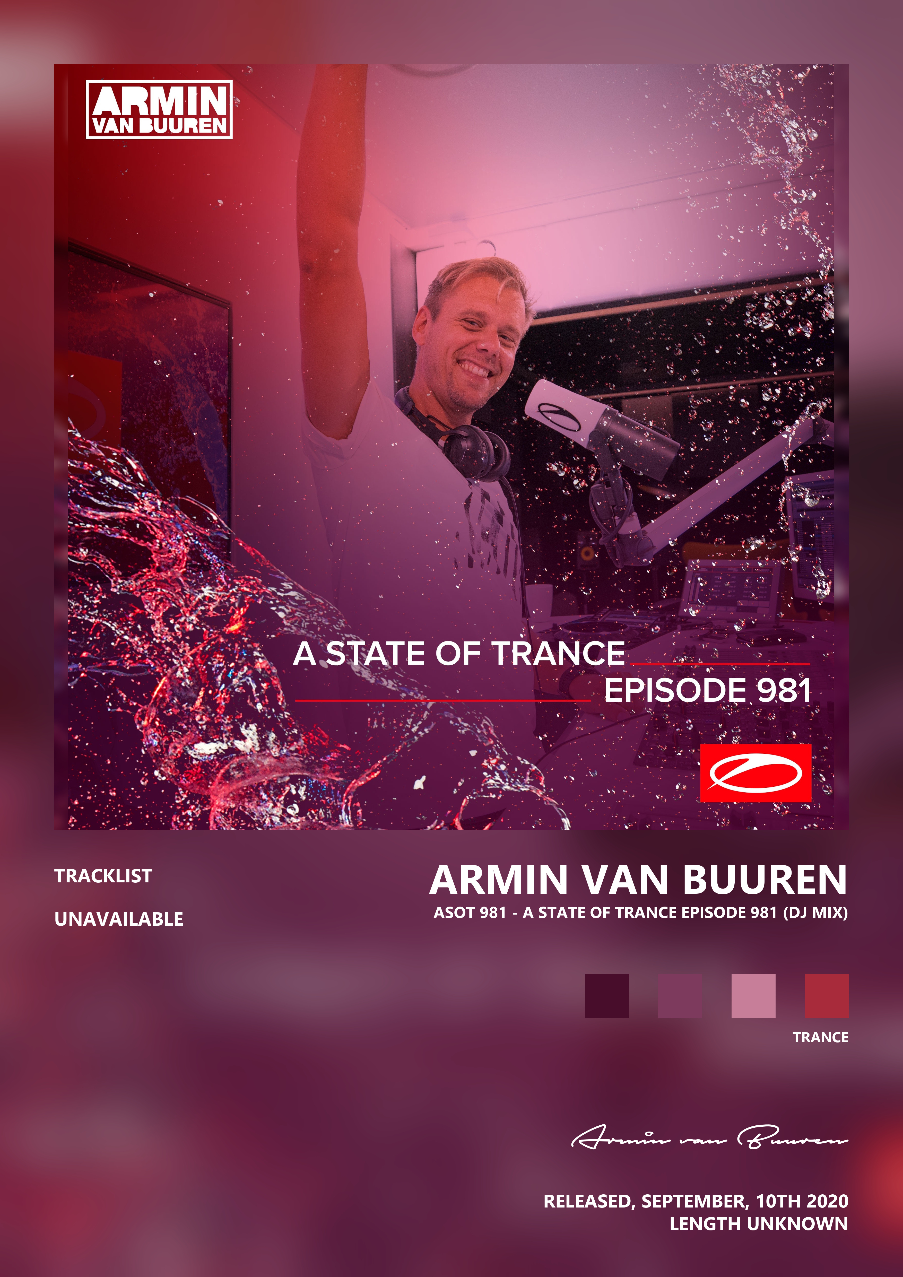 Music poster: Armin van Buuren - Asot 981 - A State of Trance Episode 981 DJ Mix