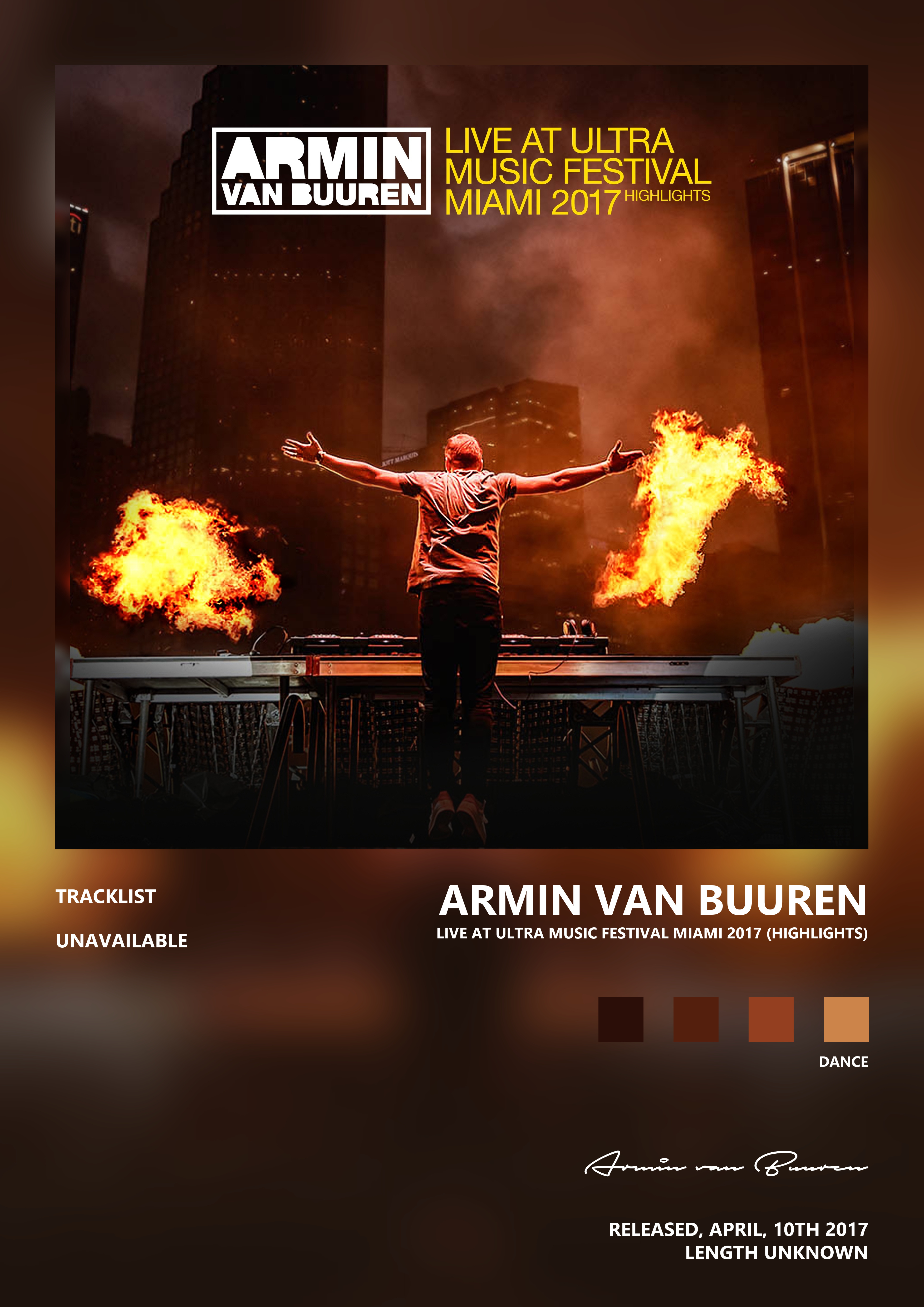 Music poster: Armin van Buuren - Live At Ultra Music Festival Miami 2017 Highlights