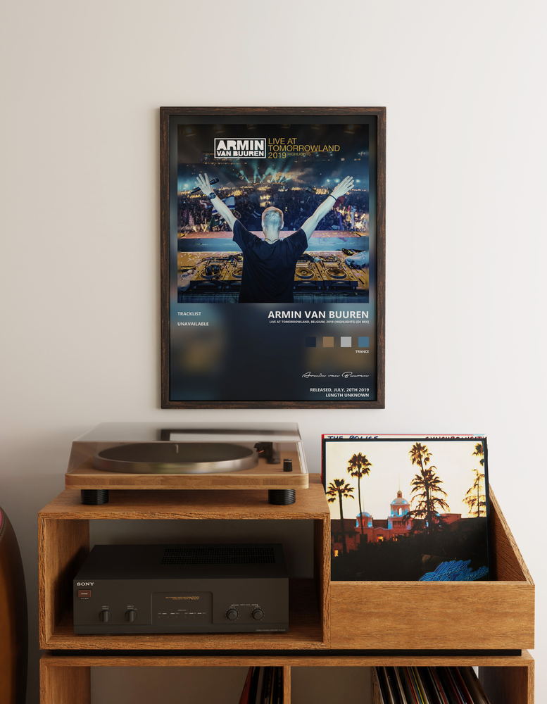 Music poster: Armin van Buuren - Live at Tomorrowland Belgium 2019 Highlights DJ Mix