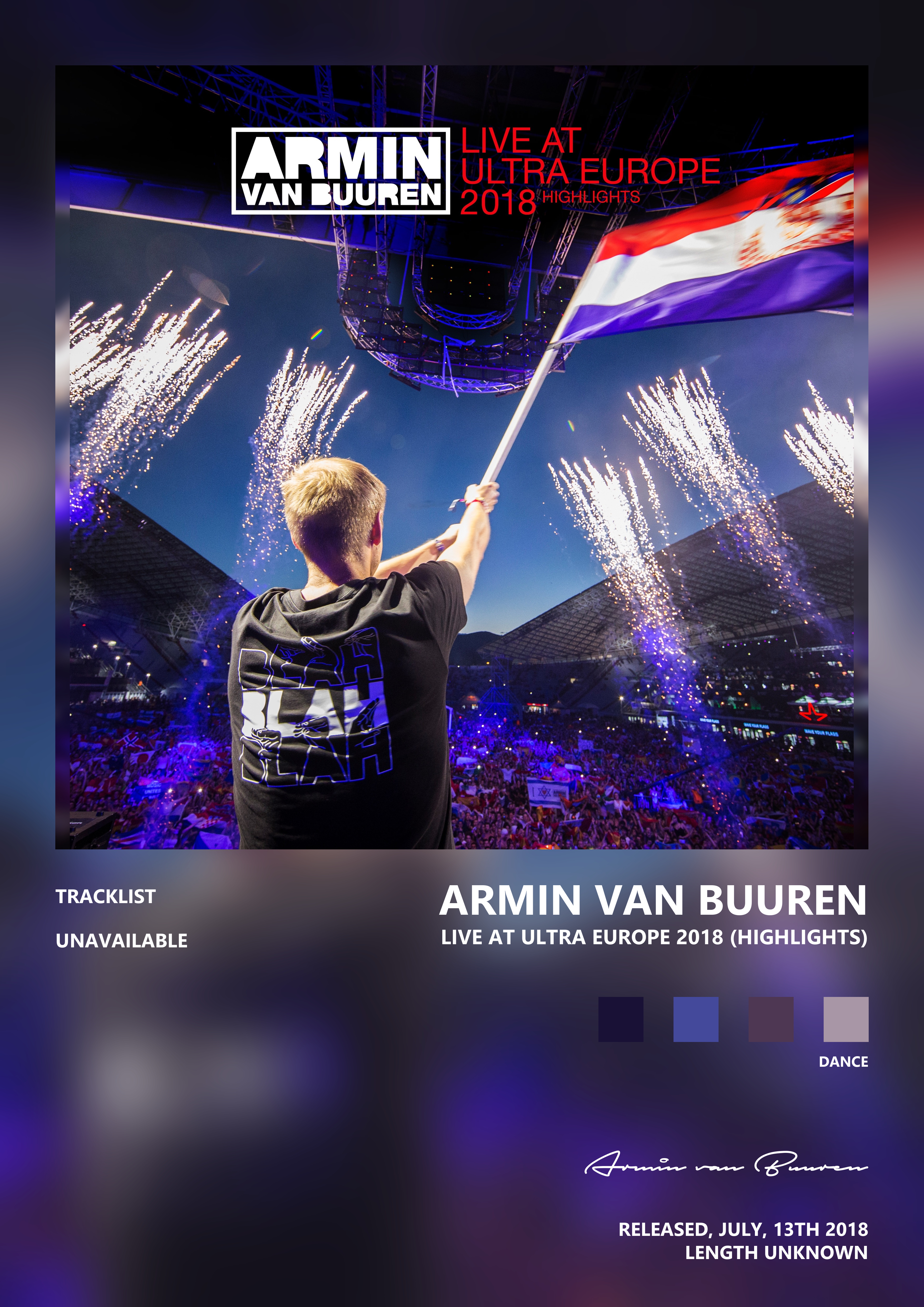 Music poster: Armin van Buuren - Live at Ultra Europe 2018 Highlights