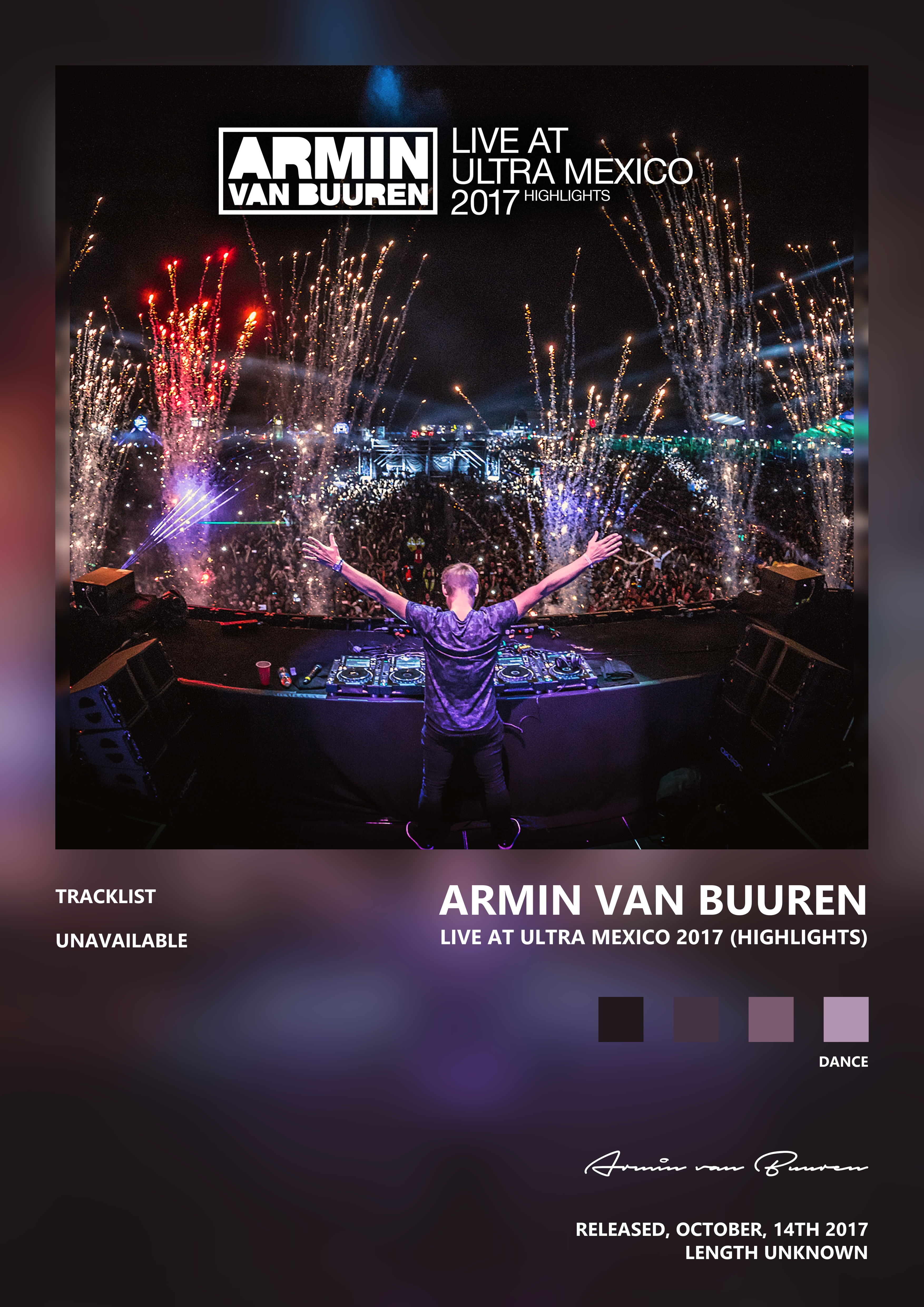 Music poster: Armin van Buuren - Live at Ultra Mexico 2017 Highlights