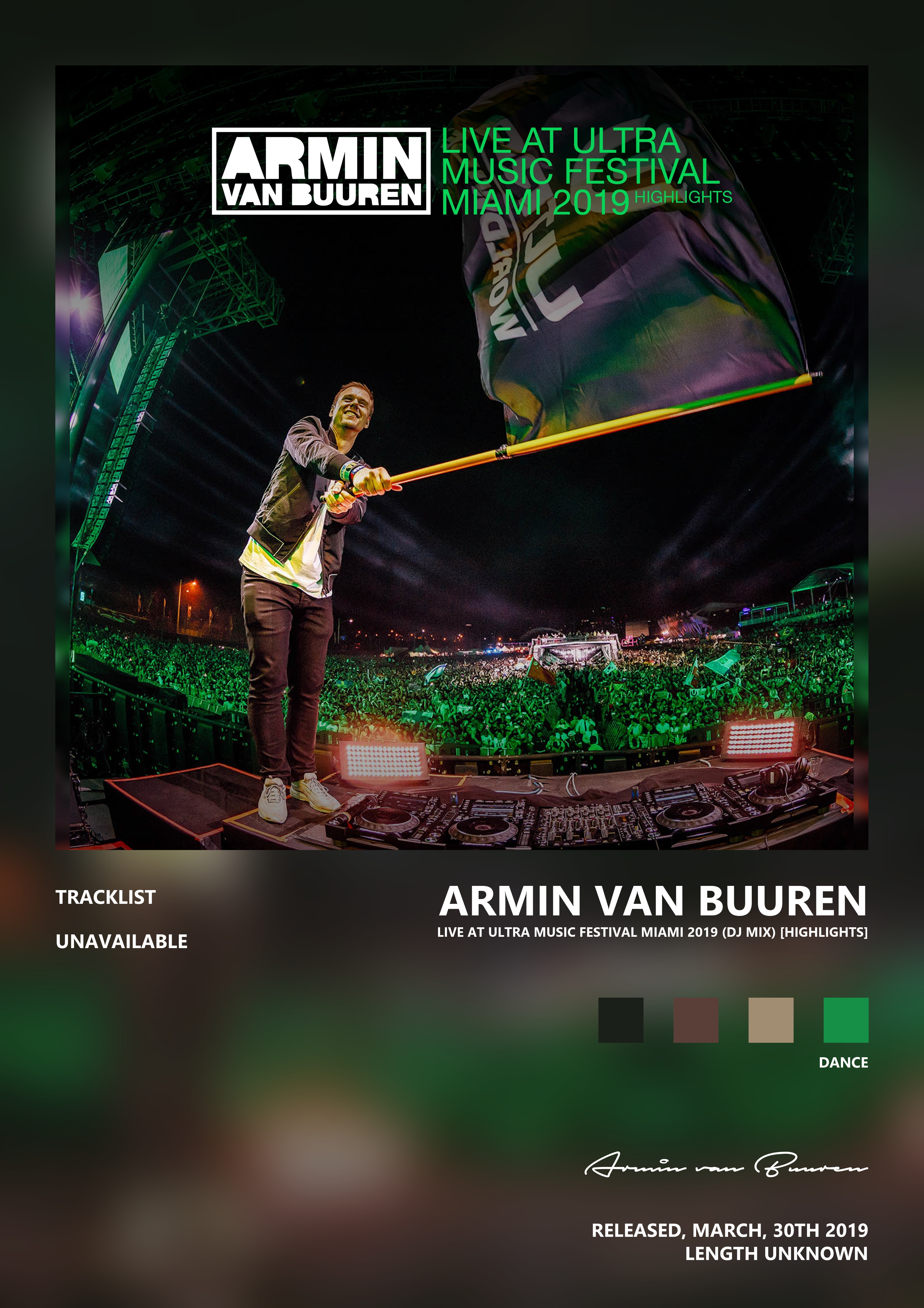 Music poster: Armin van Buuren - Live at Ultra Music Festival Miami 2019 DJ Mix Highlights