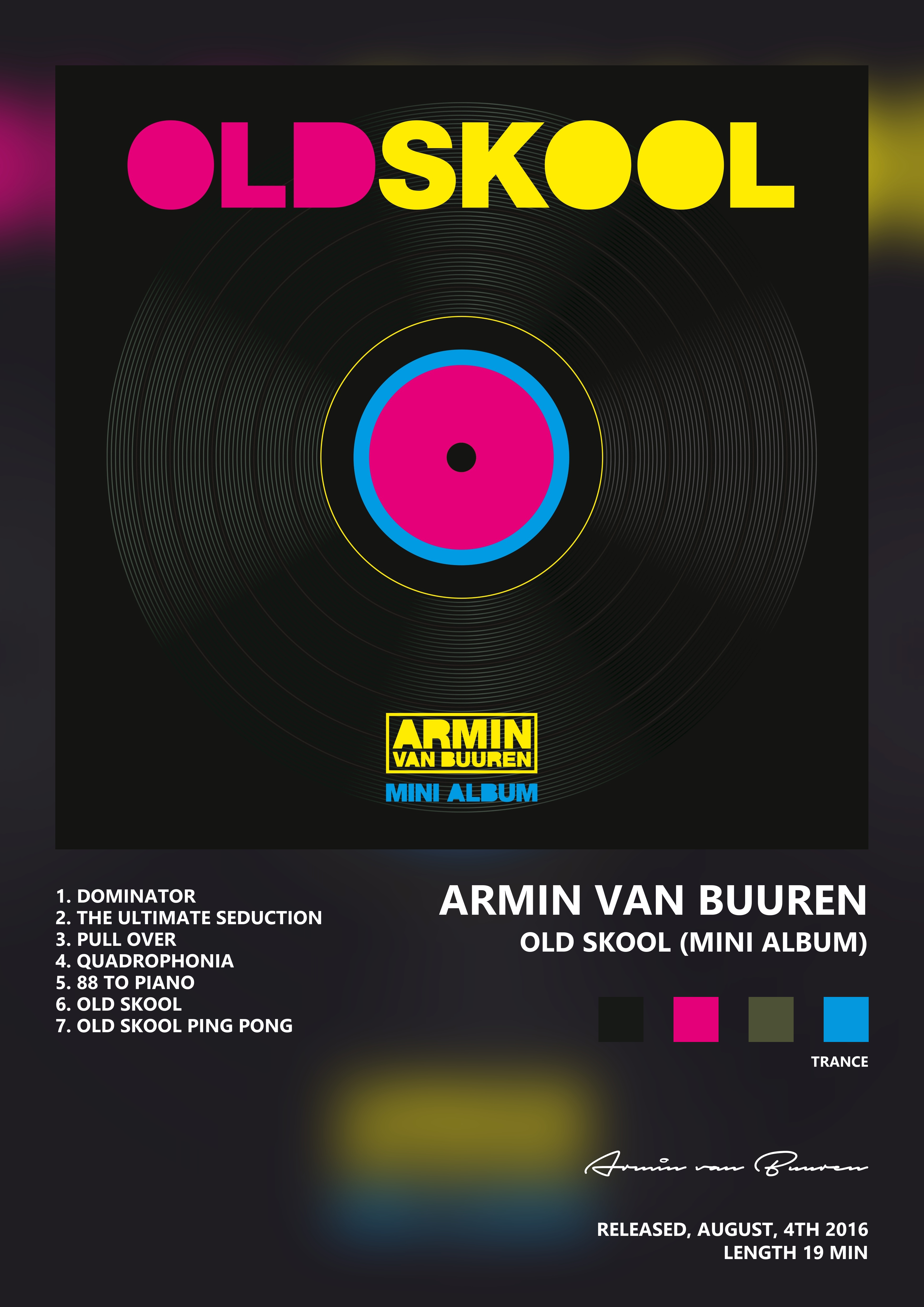 Music poster: Armin van Buuren - Old Skool Mini Album