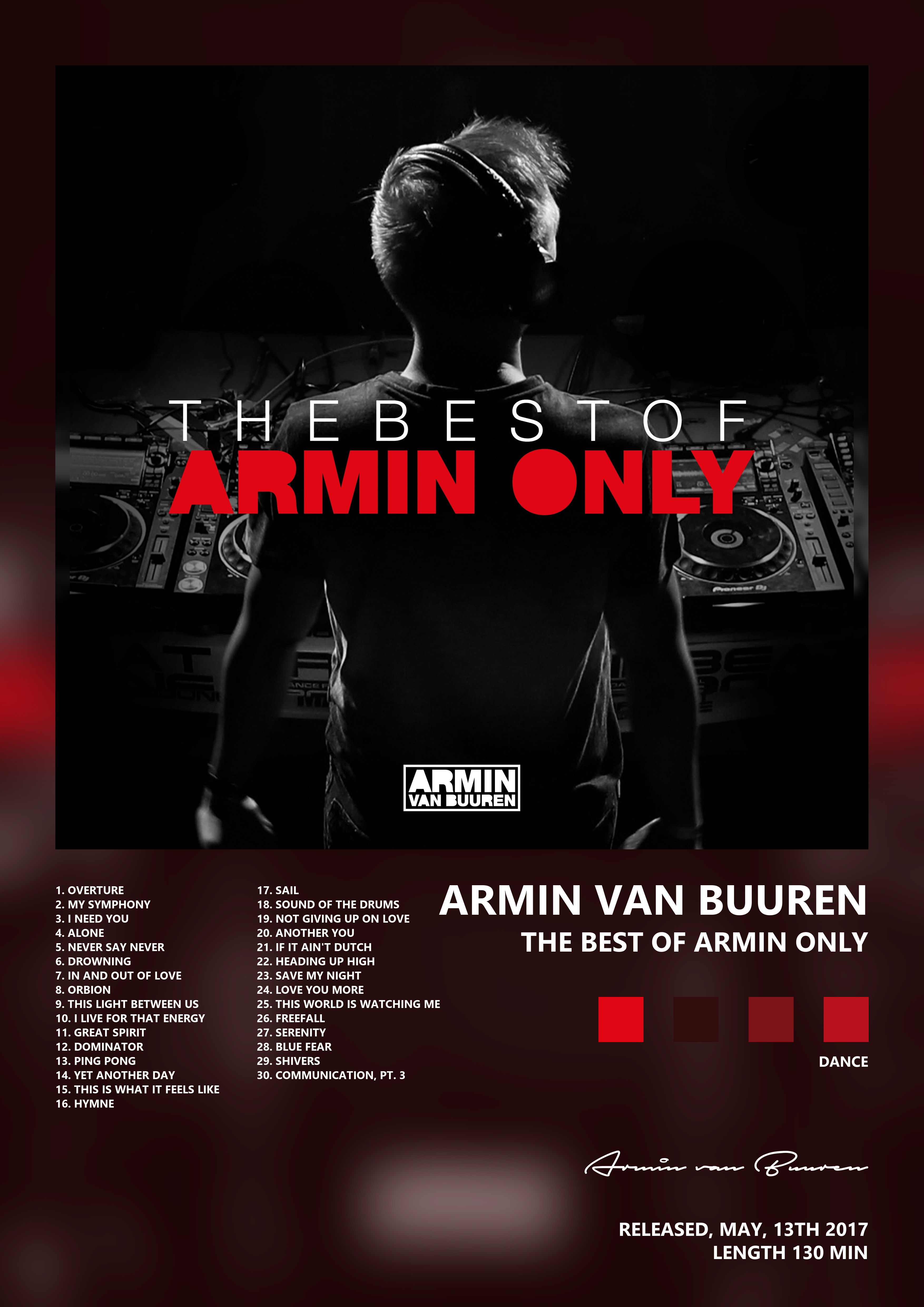 Music poster: Armin van Buuren - The Best of Armin Only