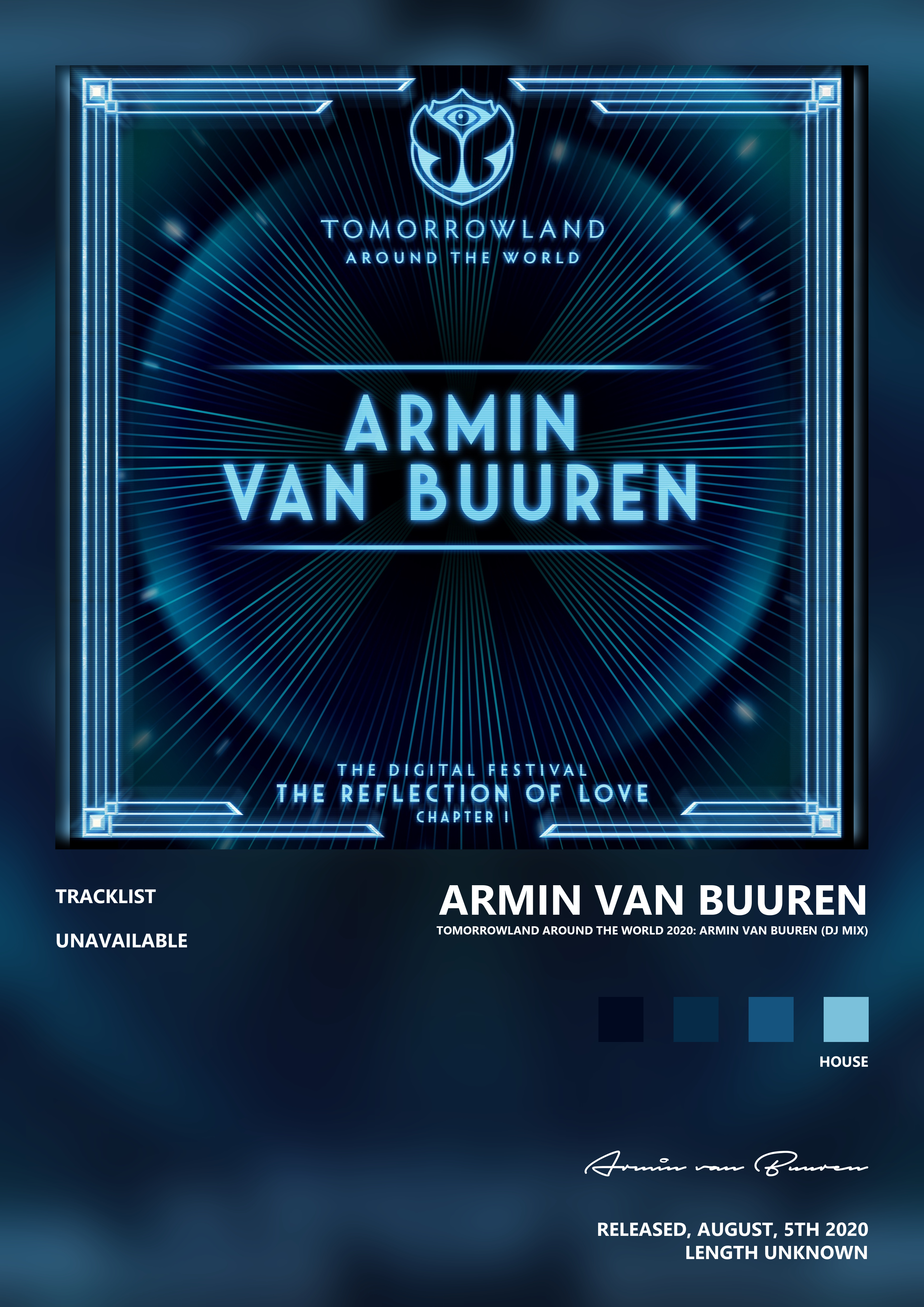 Music poster: Armin van Buuren - Tomorrowland Around The World 2020 Armin van Buuren DJ Mix