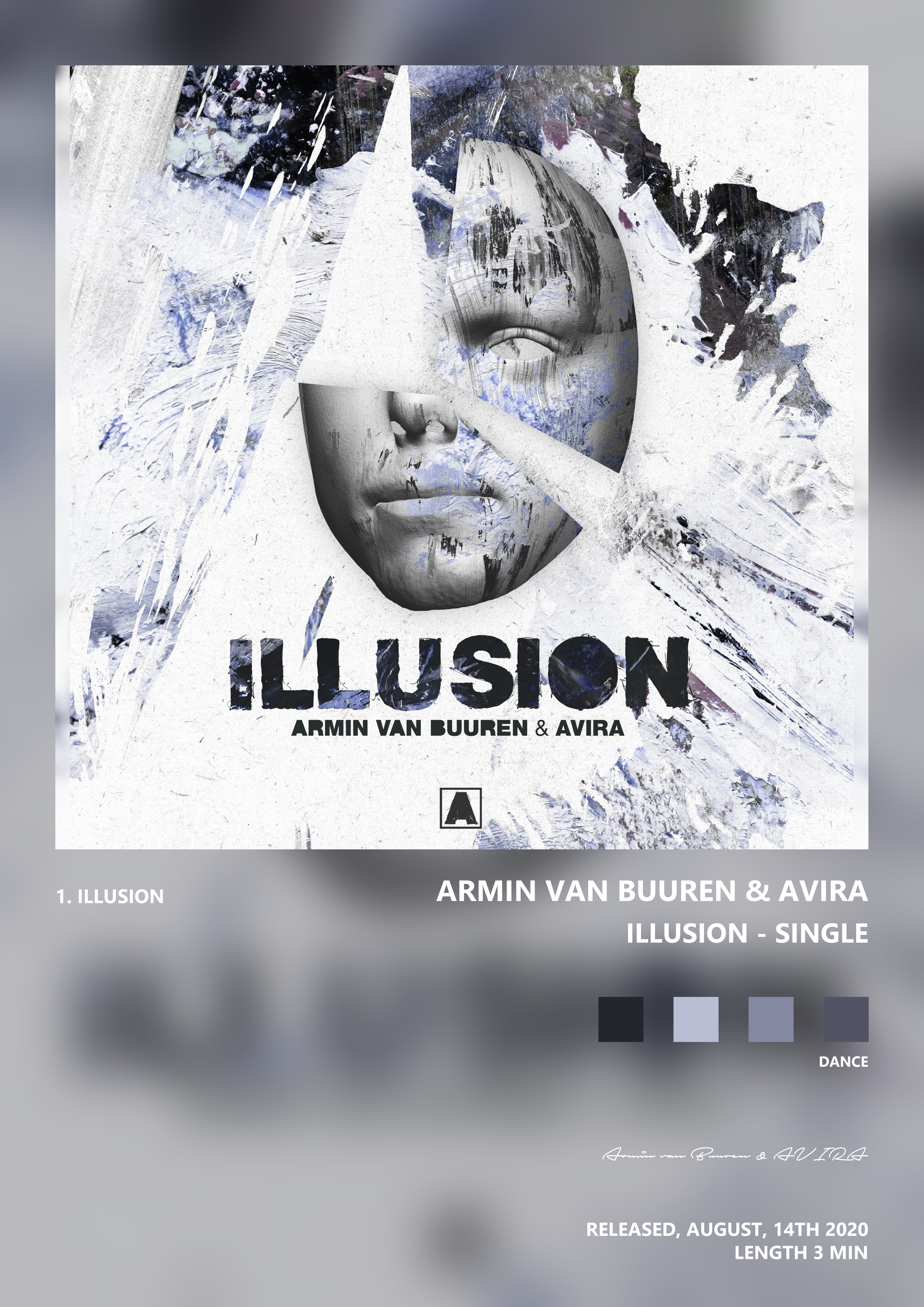 Music poster: Armin van Buuren AVIRA - Illusion - Single
