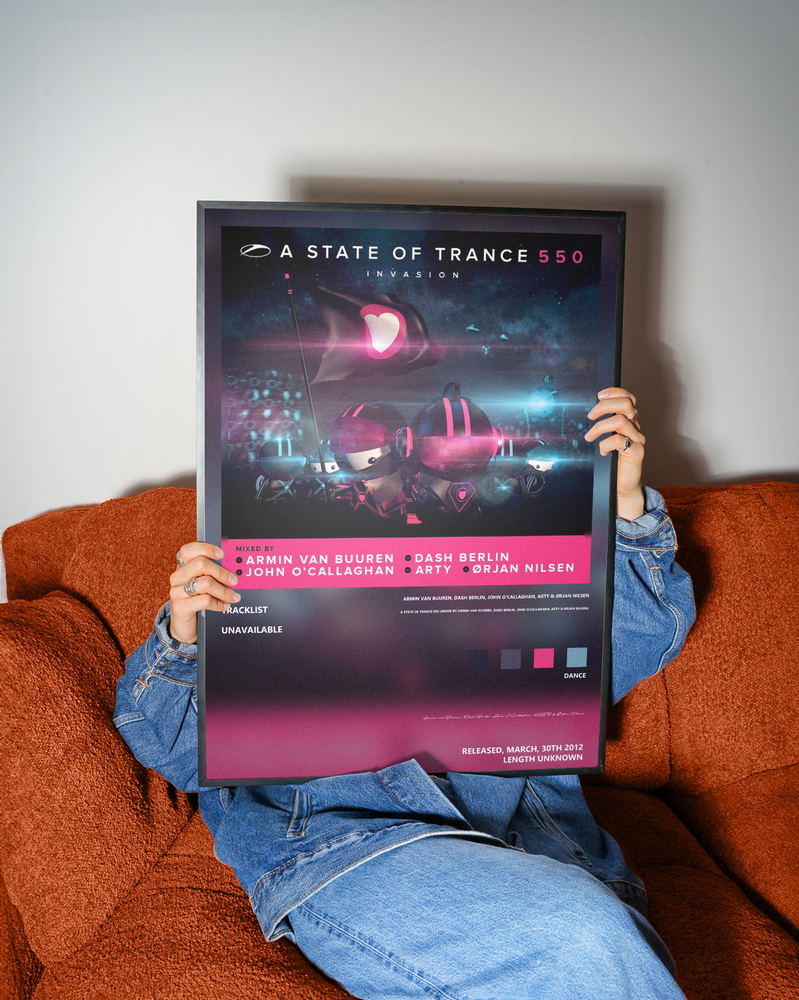 Music poster: Armin van Buuren Dash Berlin John OCallaghan ARTY Ørjan Nilsen - A State of Trance 550 Mixed by Armin van Buuren Dash Be