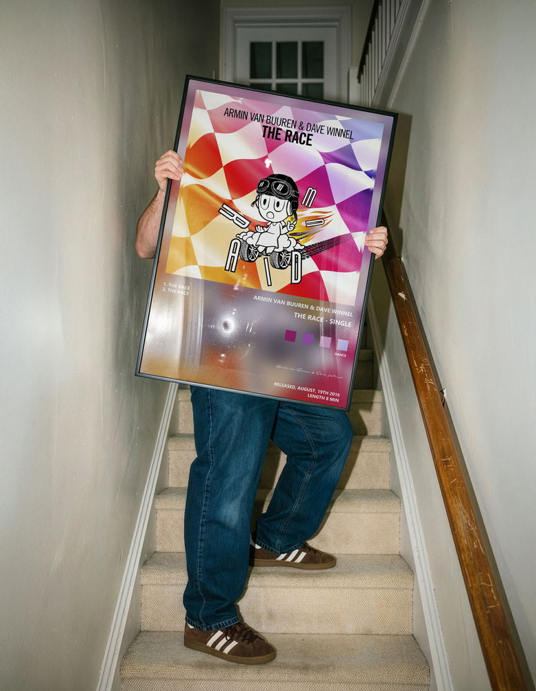 Music poster: Armin van Buuren Dave Winnel - The Race - Single