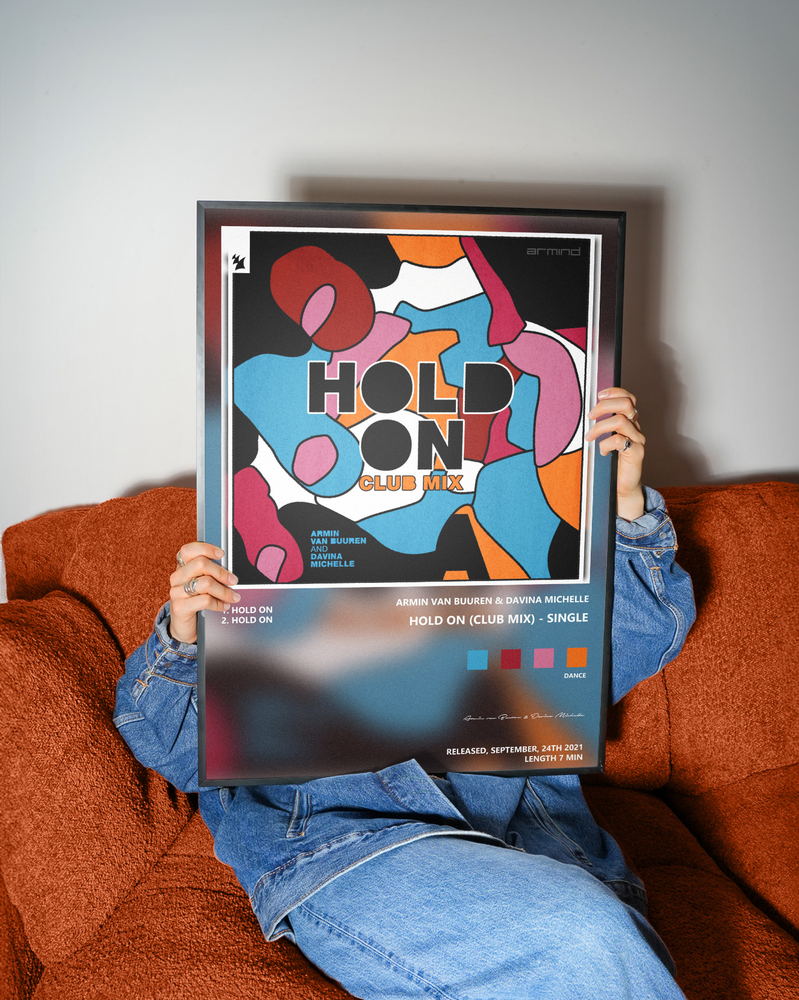 Music poster: Armin van Buuren Davina Michelle - Hold On Club Mix - Single