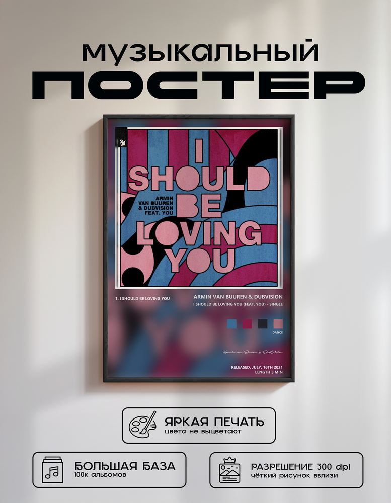 Music poster: Armin van Buuren DubVision - I Should Be Loving You feat YOU - Single