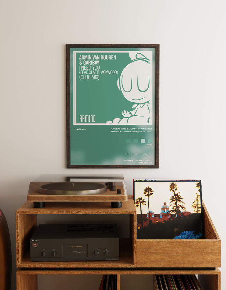 Music poster: Armin van Buuren Garibay - I Need You feat Olaf Blackwood Club Mix - Single