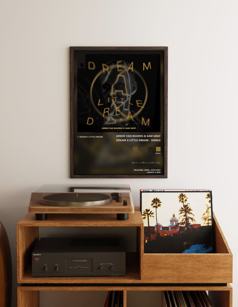 Music poster: Armin van Buuren Sam Gray - Dream a Little Dream - Single
