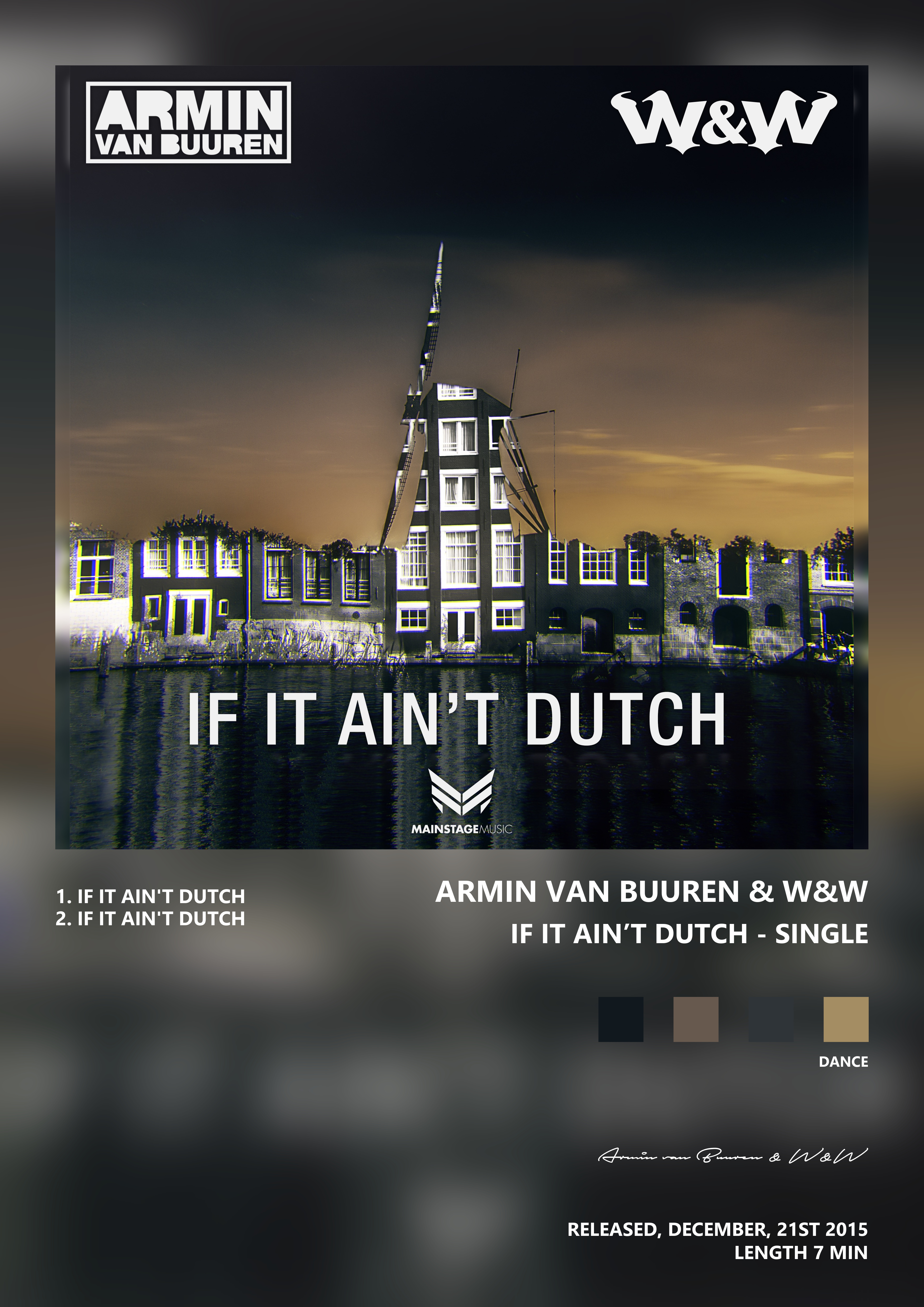 Music poster: Armin van Buuren WW - If It Aint Dutch - Single