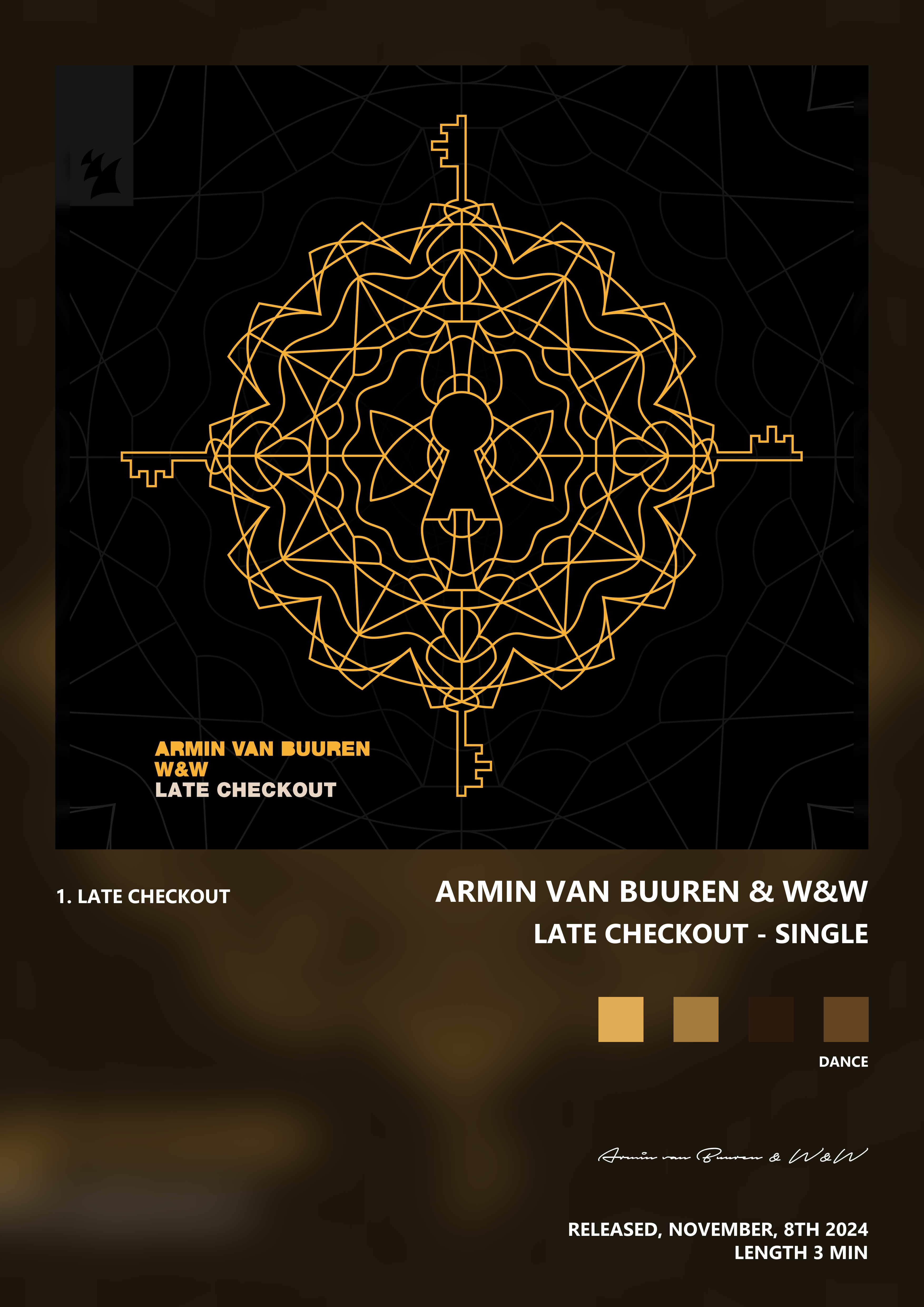Music poster: Armin van Buuren WW - Late Checkout - Single