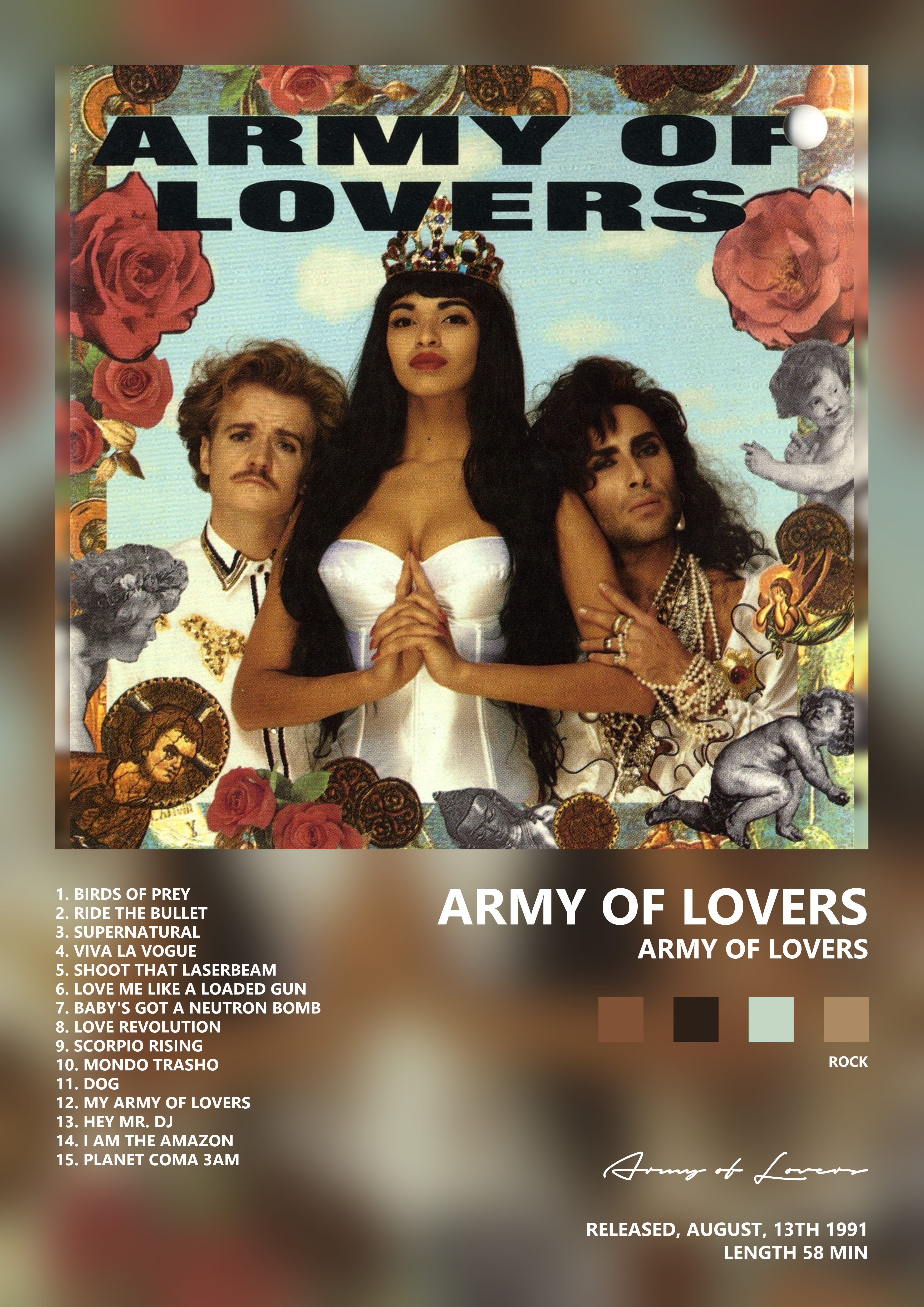 Music poster: Army of Lovers - Army of Lovers