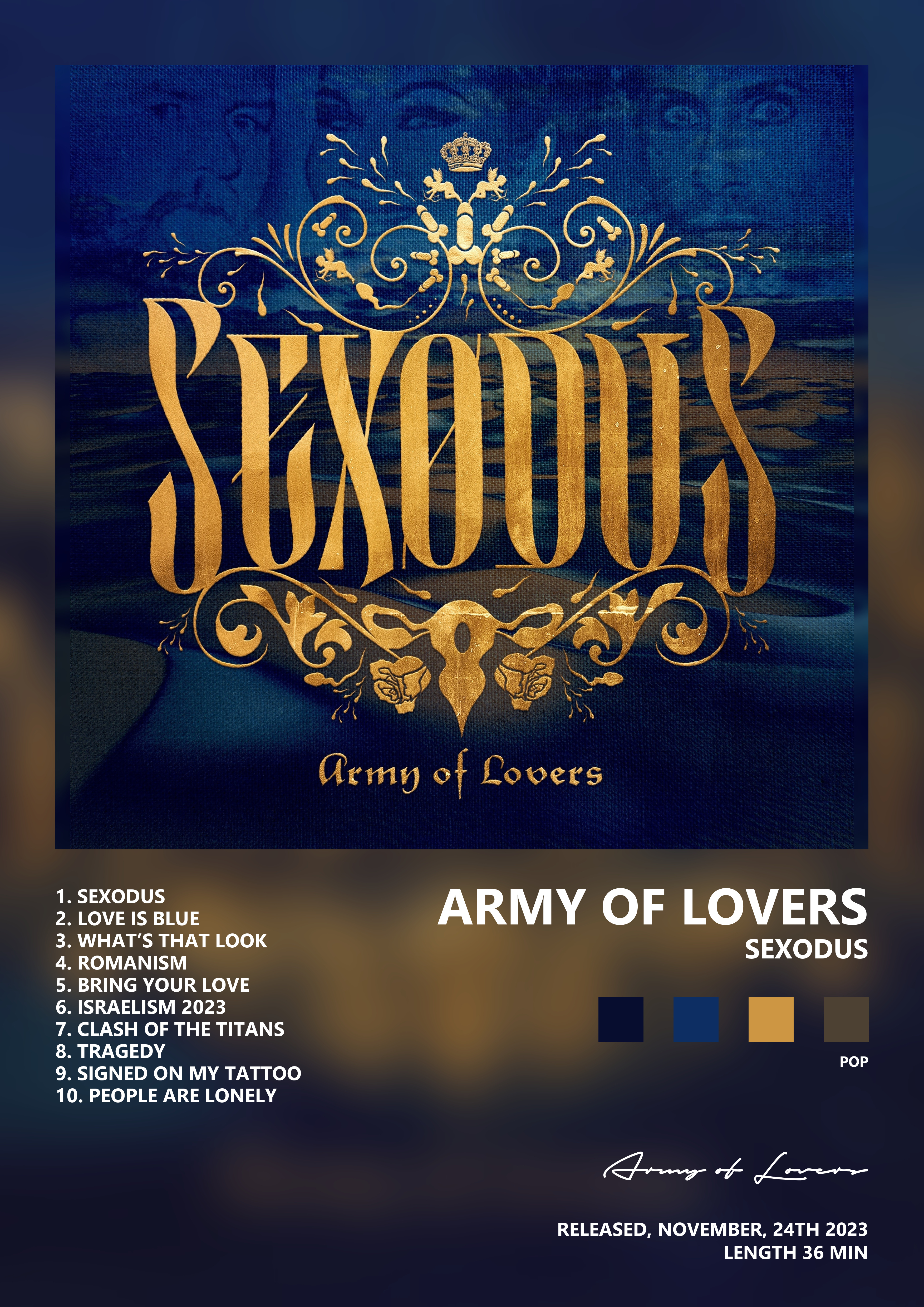 Music poster: Army of Lovers - Sexodus