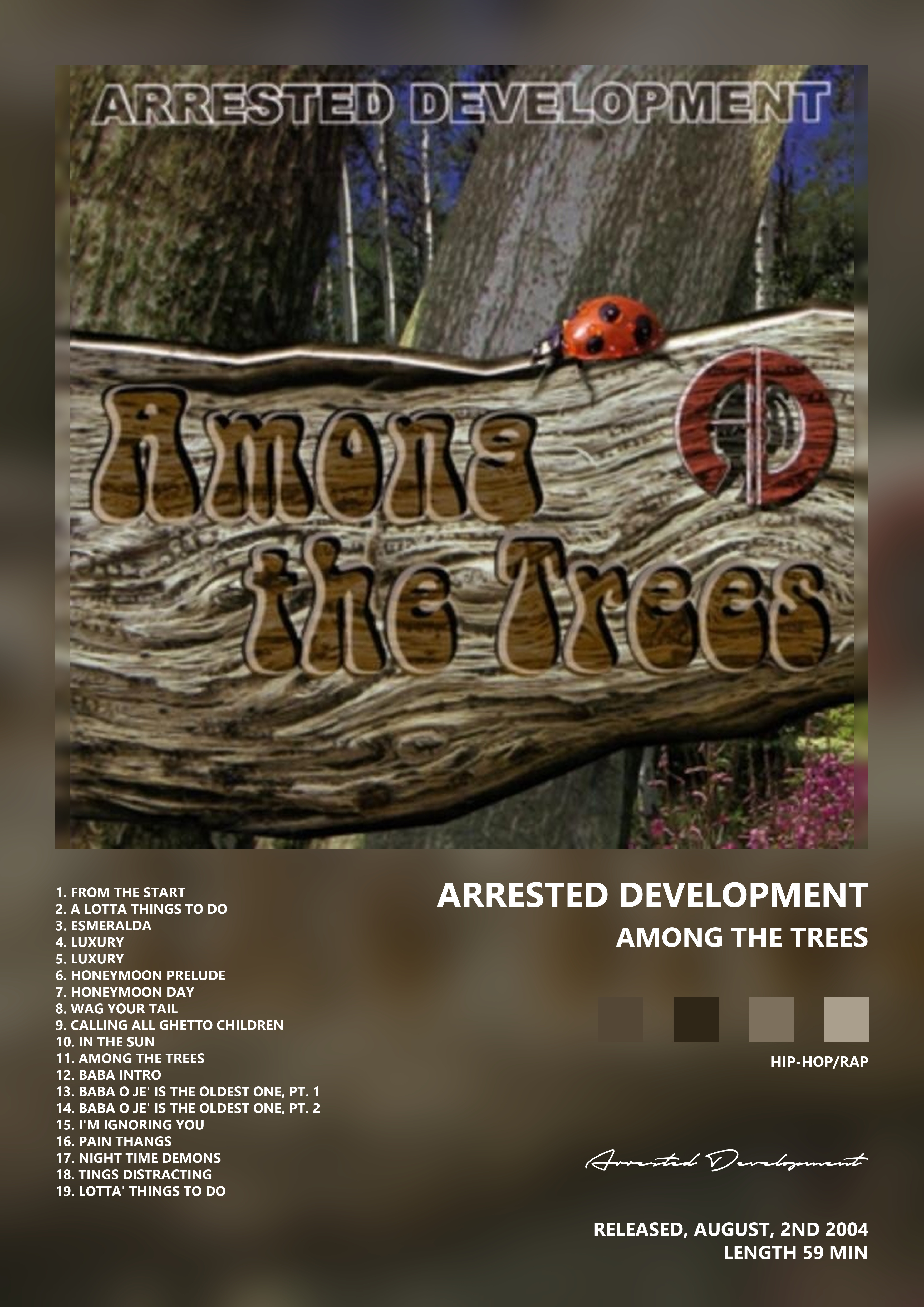 Music poster: Arrested Development - Among the Trees