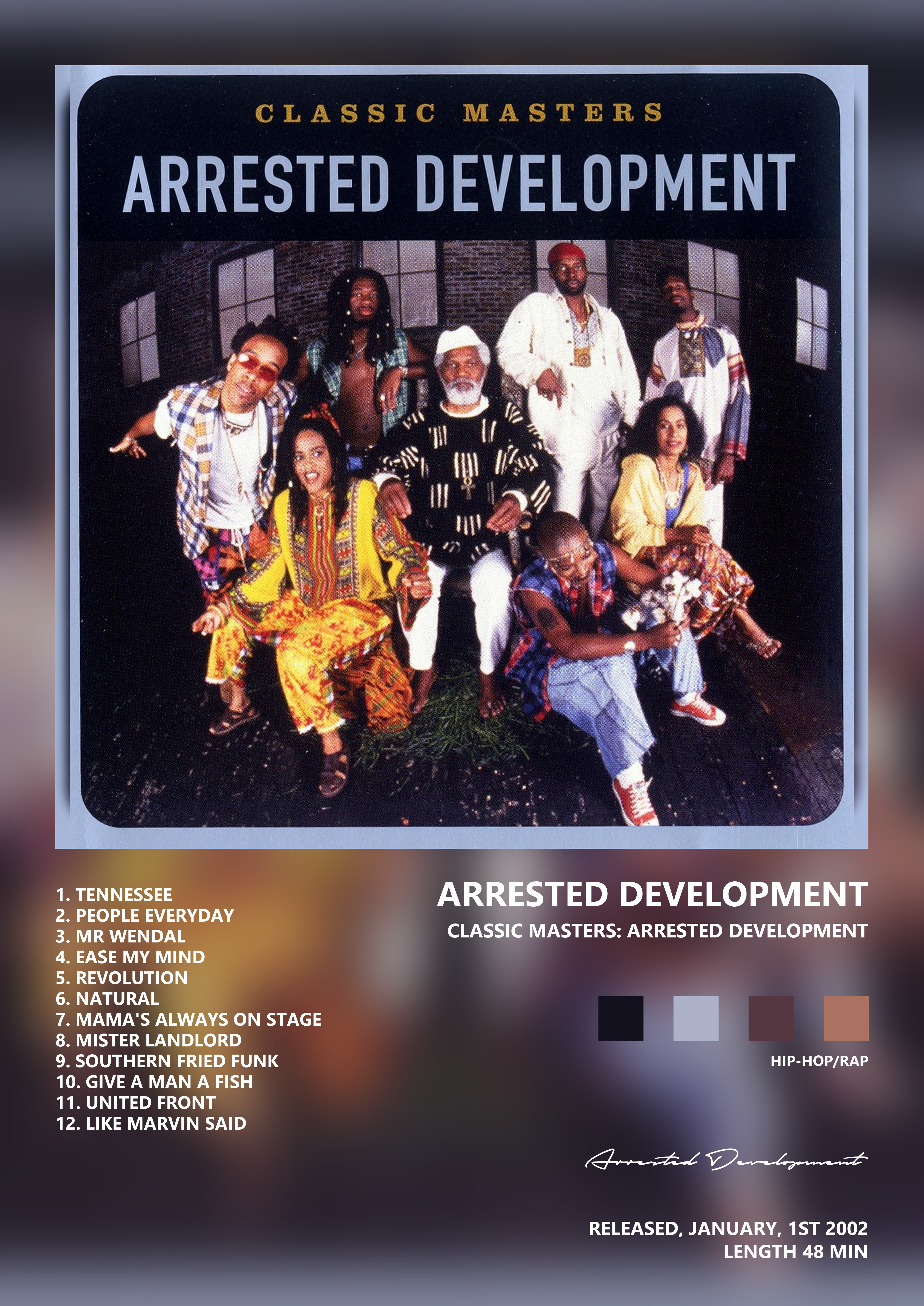 Music poster: Arrested Development - Classic Masters Arrested Development