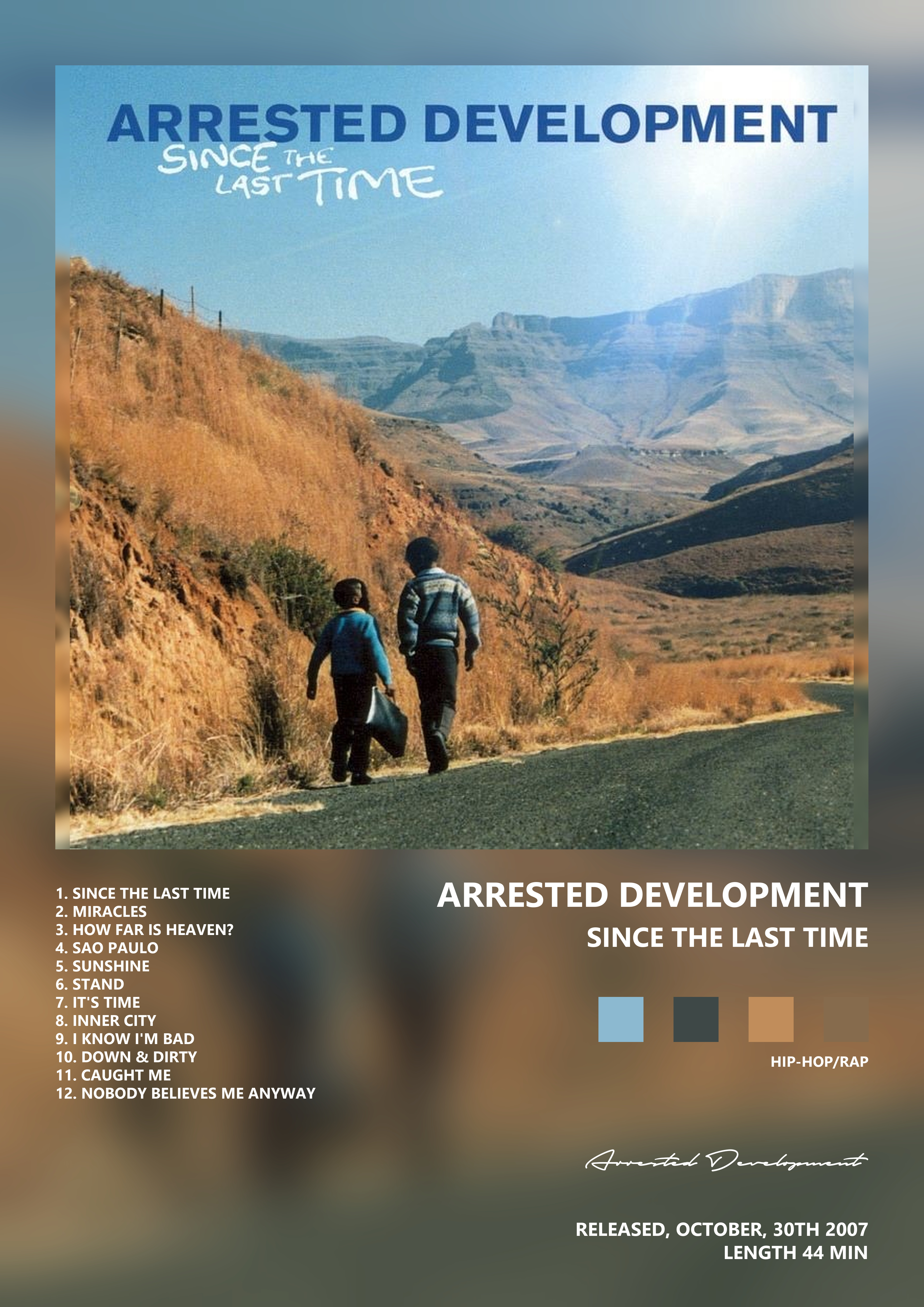 Music poster: Arrested Development - Since the Last Time