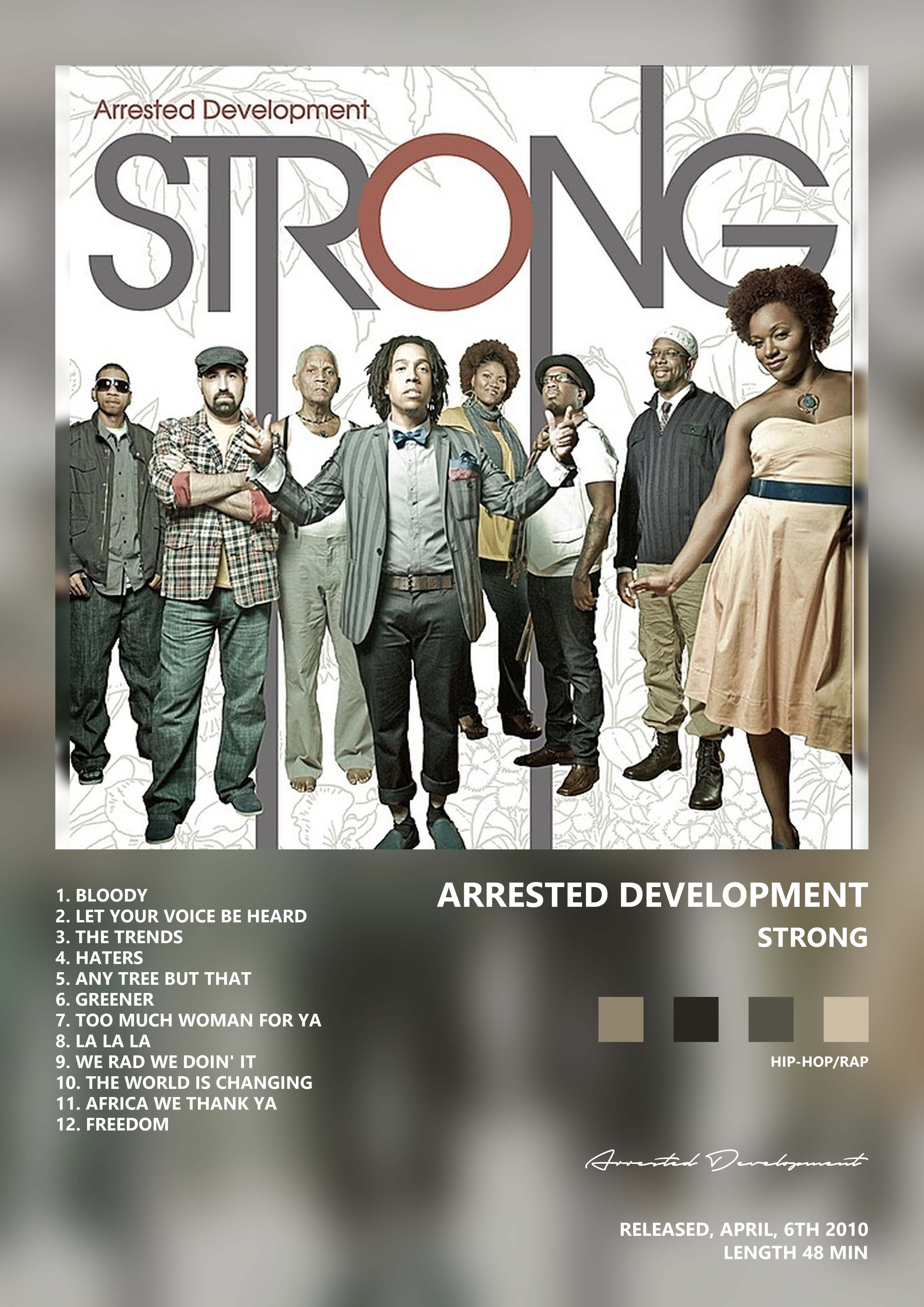 Music poster: Arrested Development - Strong