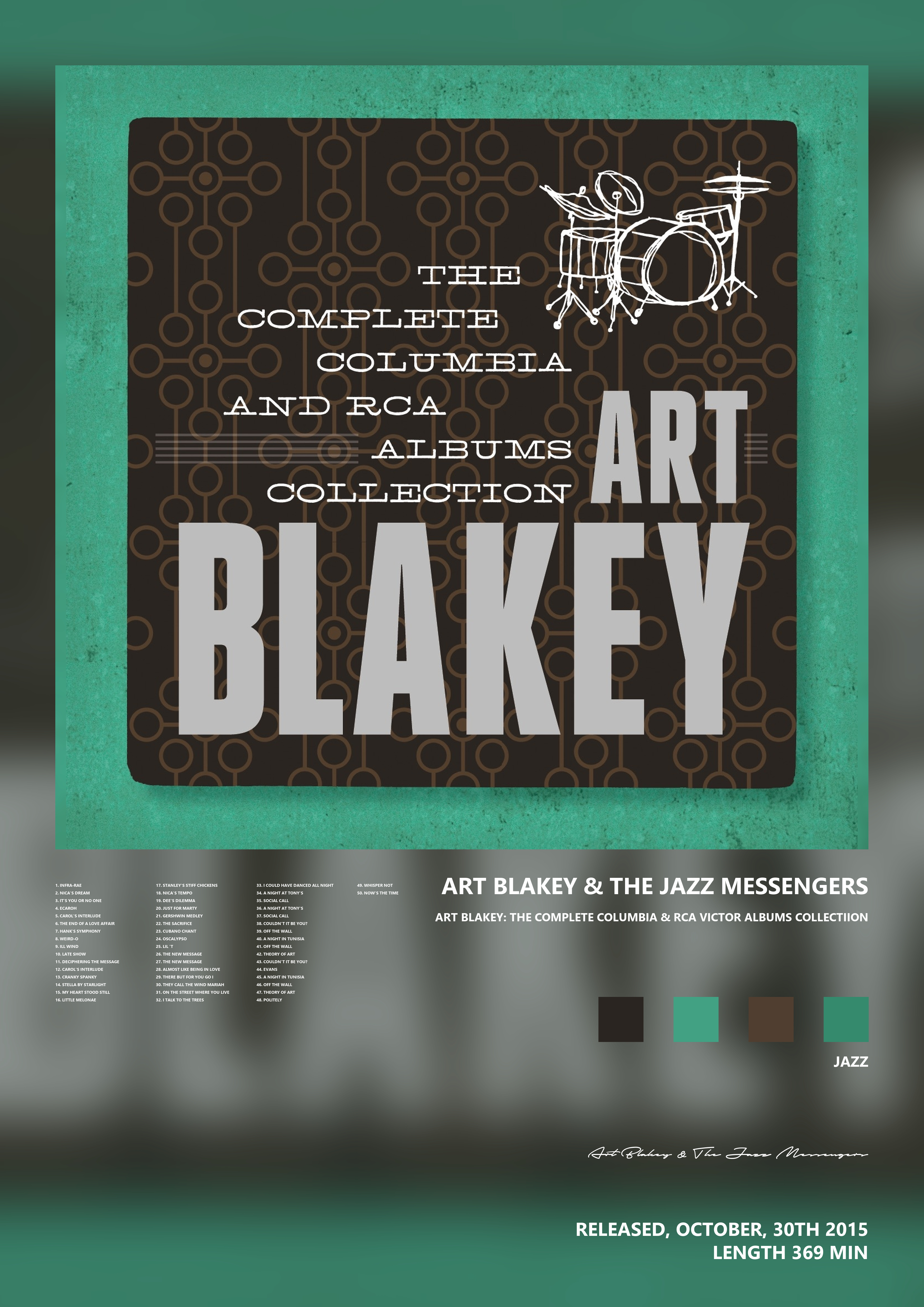 Music poster: Art Blakey The Jazz Messengers - Art Blakey The Complete Columbia RCA Victor Albums Collectiion