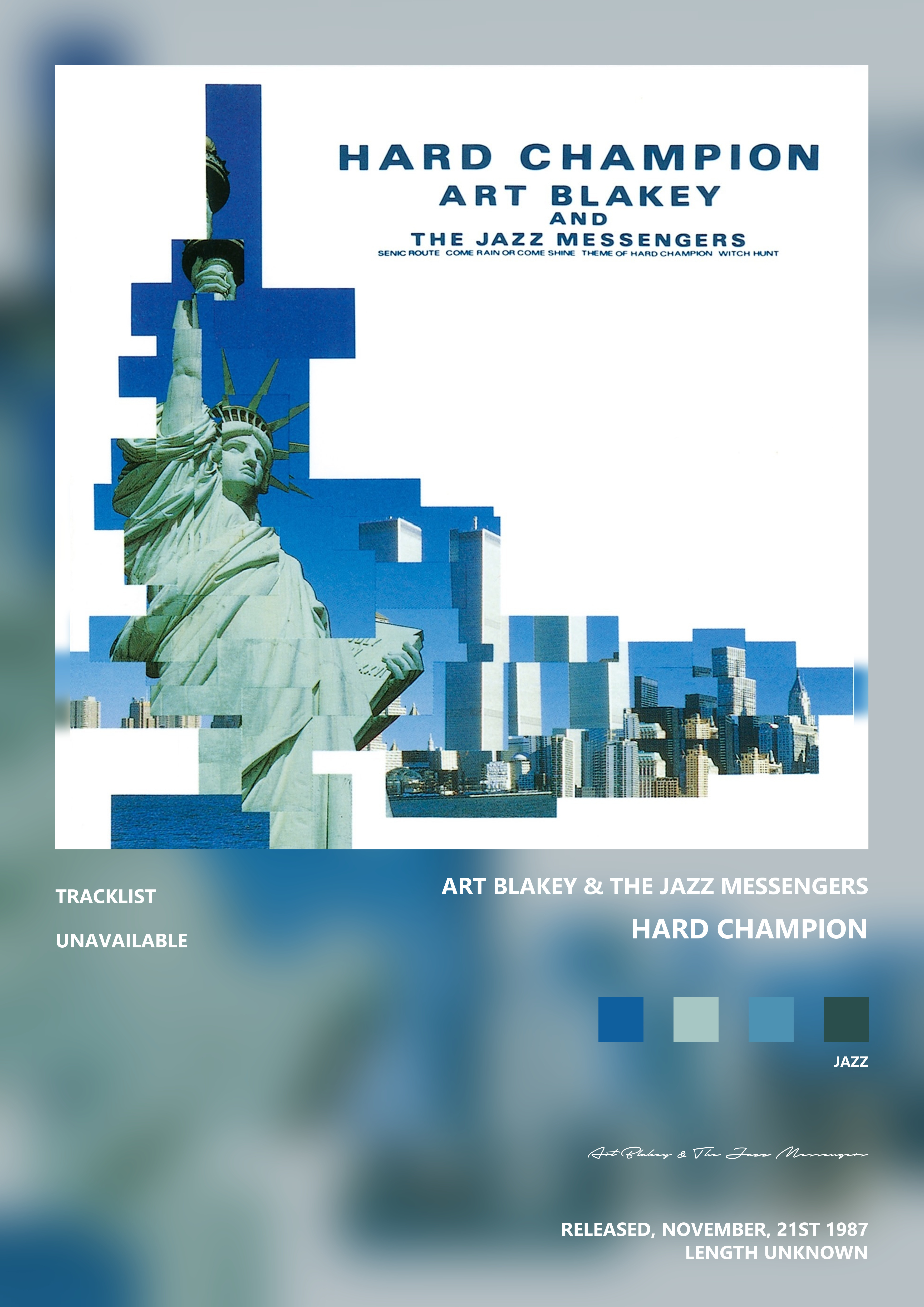 Music poster: Art Blakey The Jazz Messengers - HARD CHAMPION