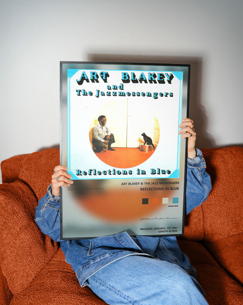 Music poster: Art Blakey The Jazz Messengers - Reflections In Blue