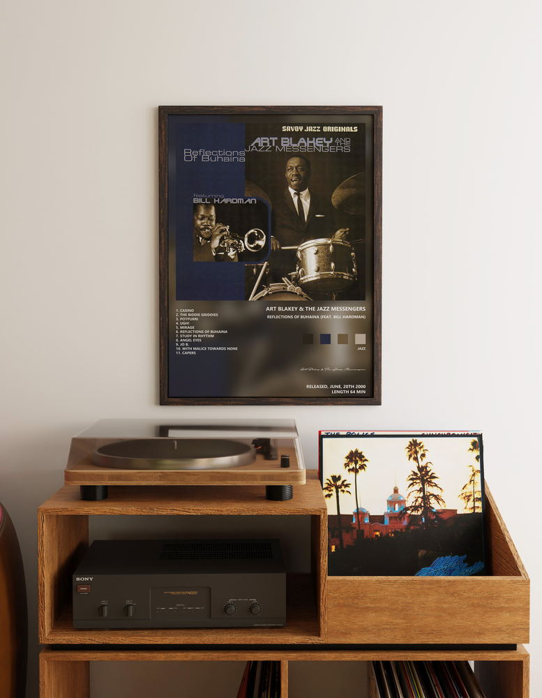 Music poster: Art Blakey The Jazz Messengers - Reflections Of Buhaina feat Bill Hardman