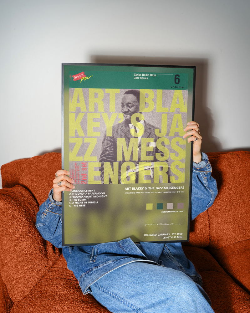 Music poster: Art Blakey The Jazz Messengers - Swiss Radio Days Jazz Series Vol 6 Live At Lausanne 1960 - 2nd Set