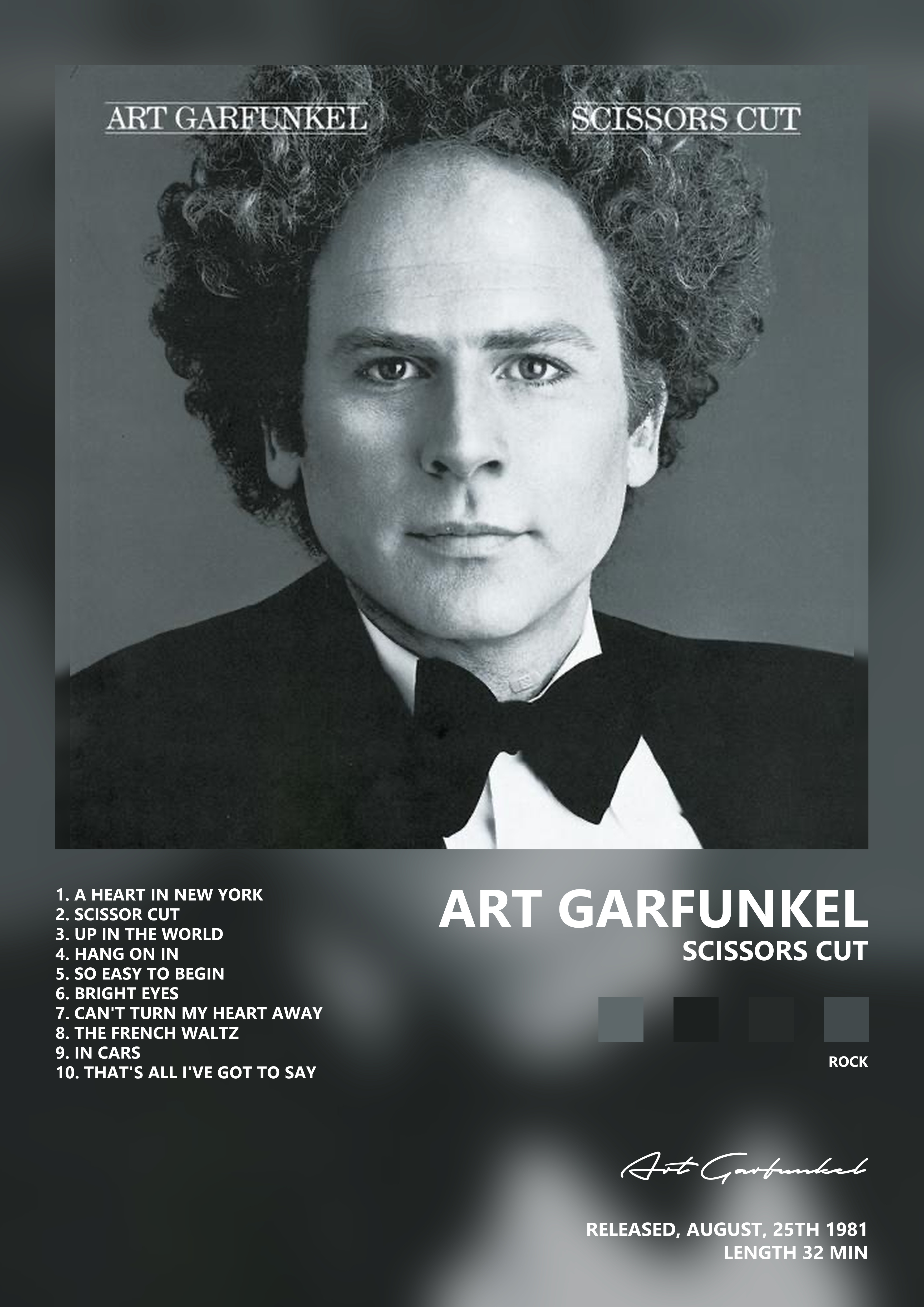 Music poster: Art Garfunkel - Scissors Cut