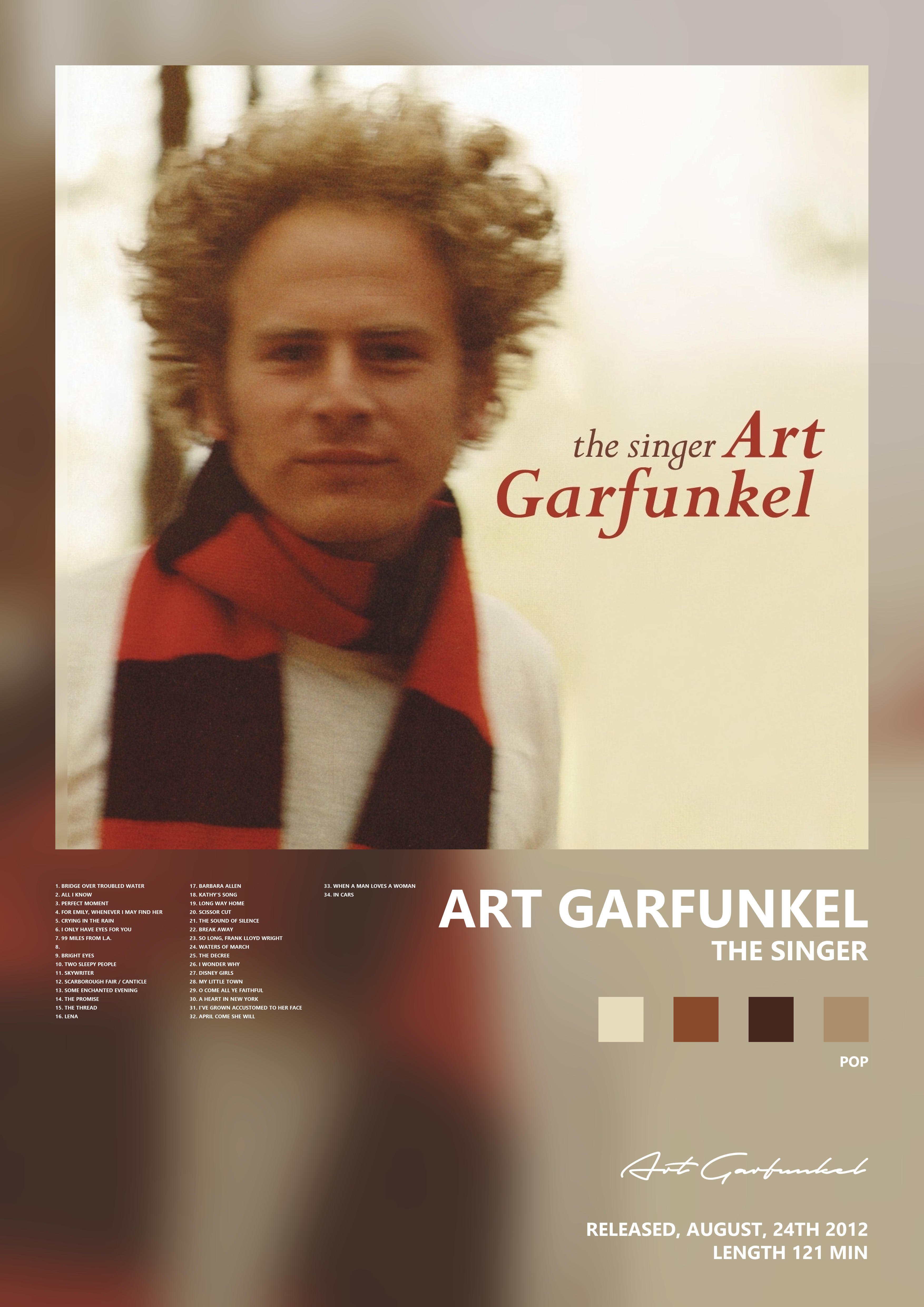 Music poster: Art Garfunkel - The Singer