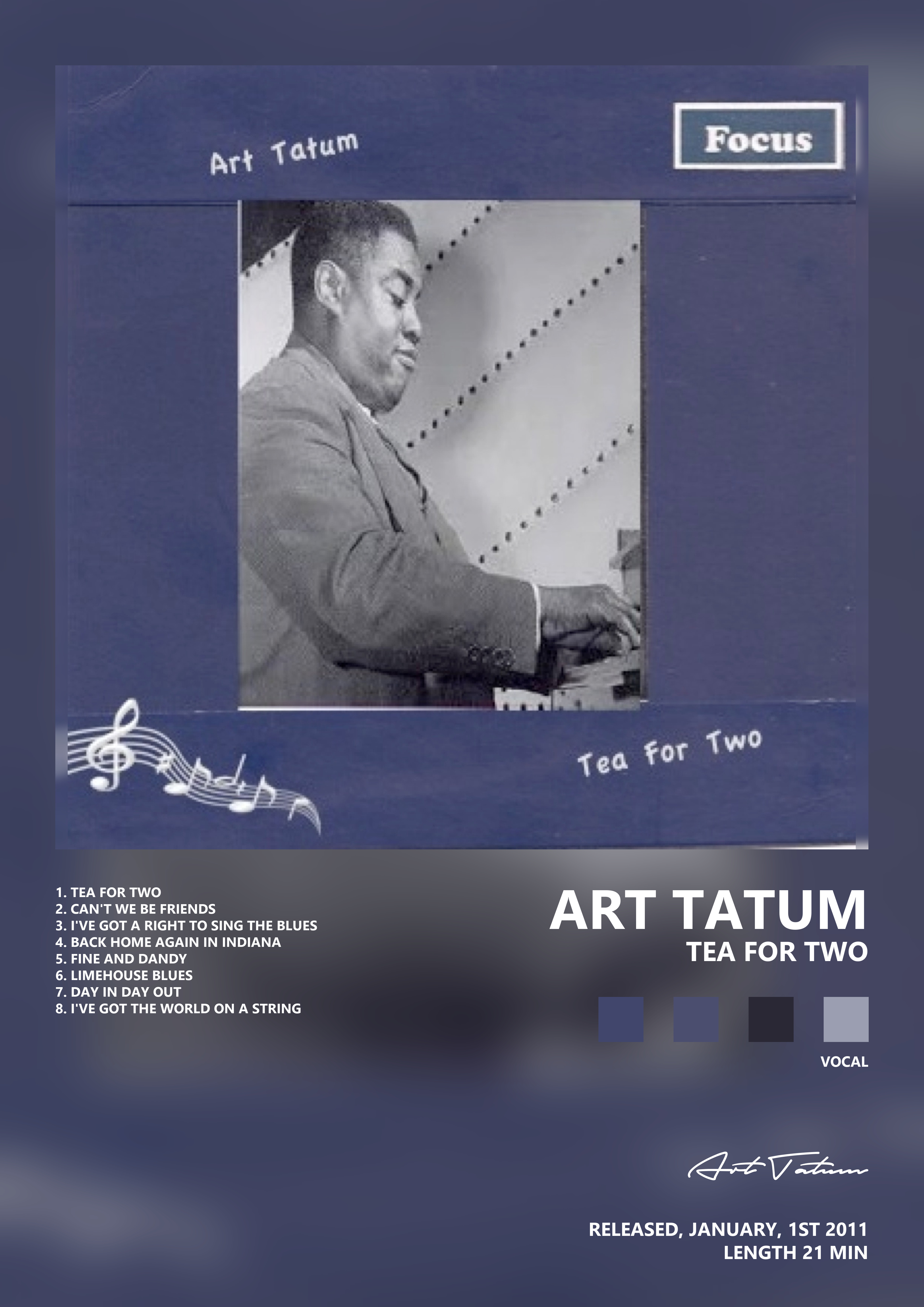 Music poster: Art Tatum - Tea For Two