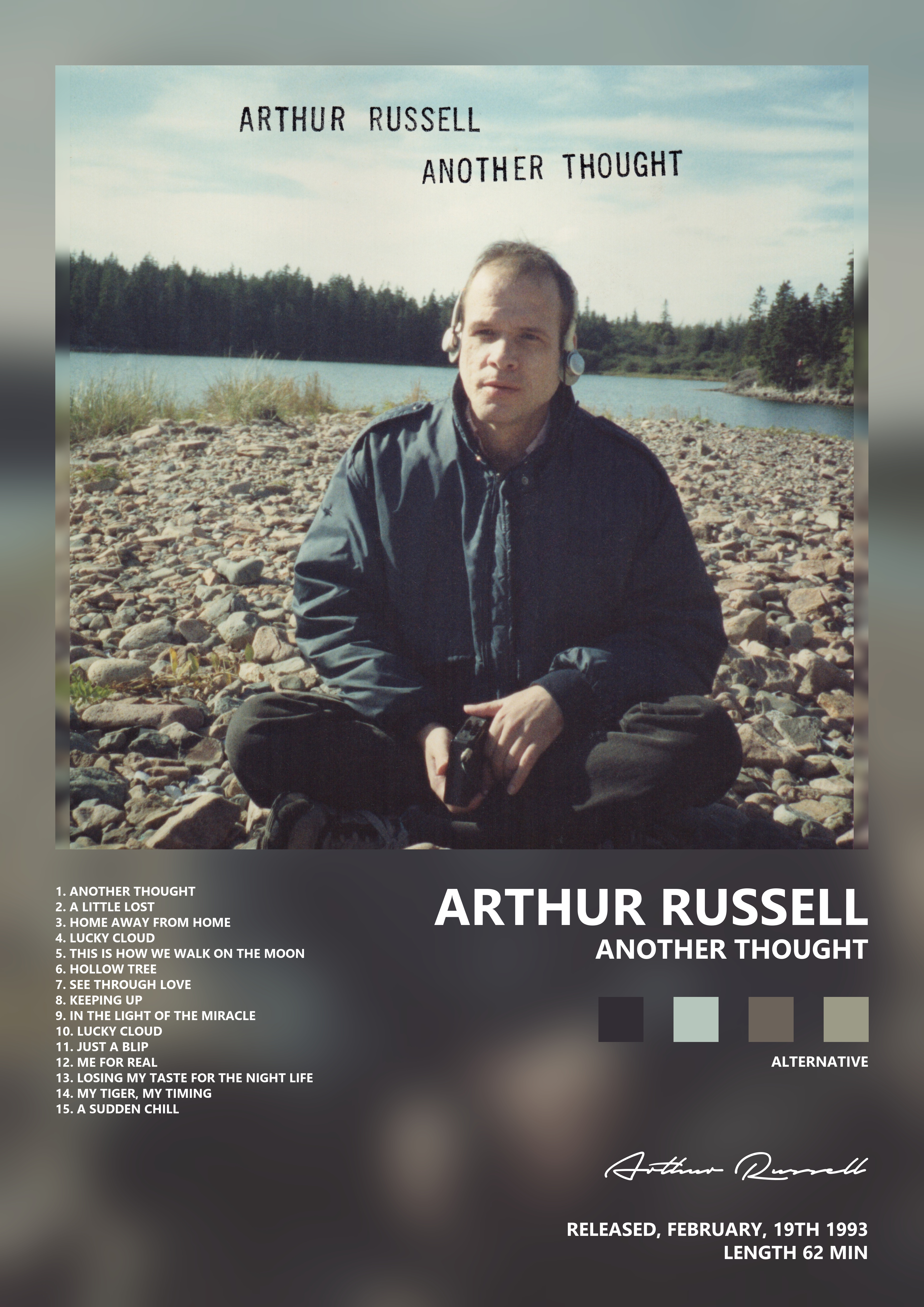 Music poster: Arthur Russell - Another Thought