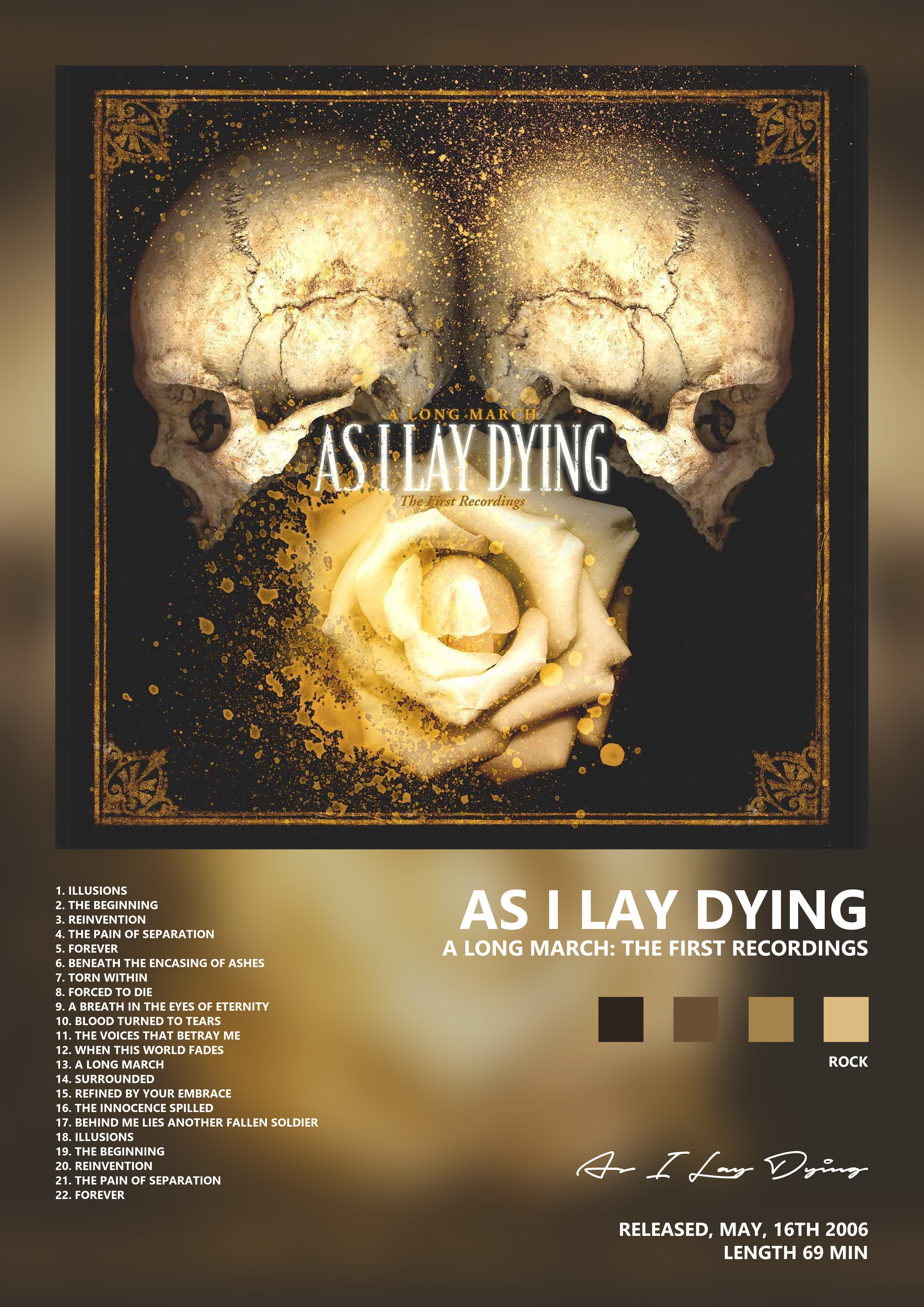 Music poster: As I Lay Dying - A Long March The First Recordings