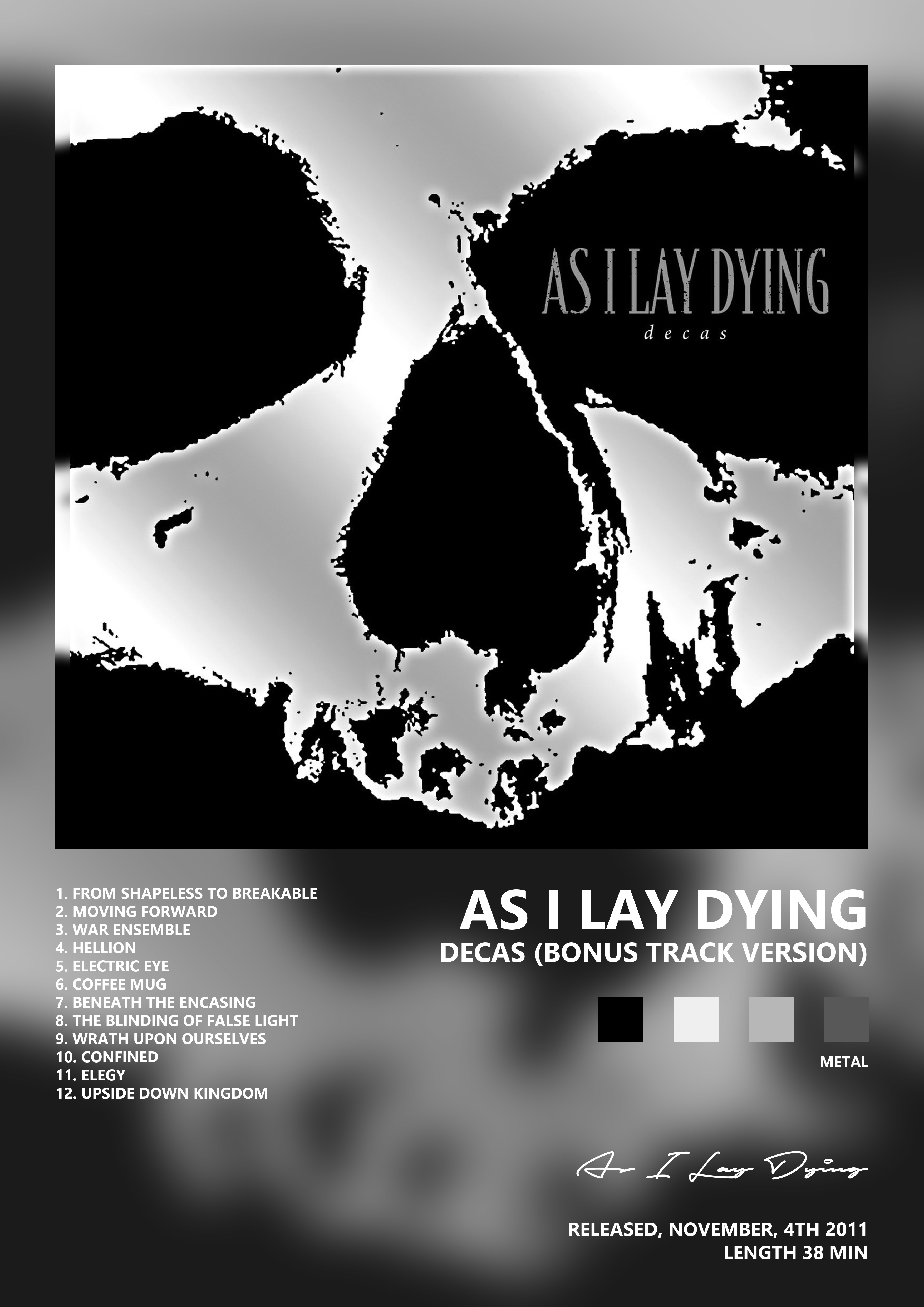 Music poster: As I Lay Dying - Decas Bonus Track Version