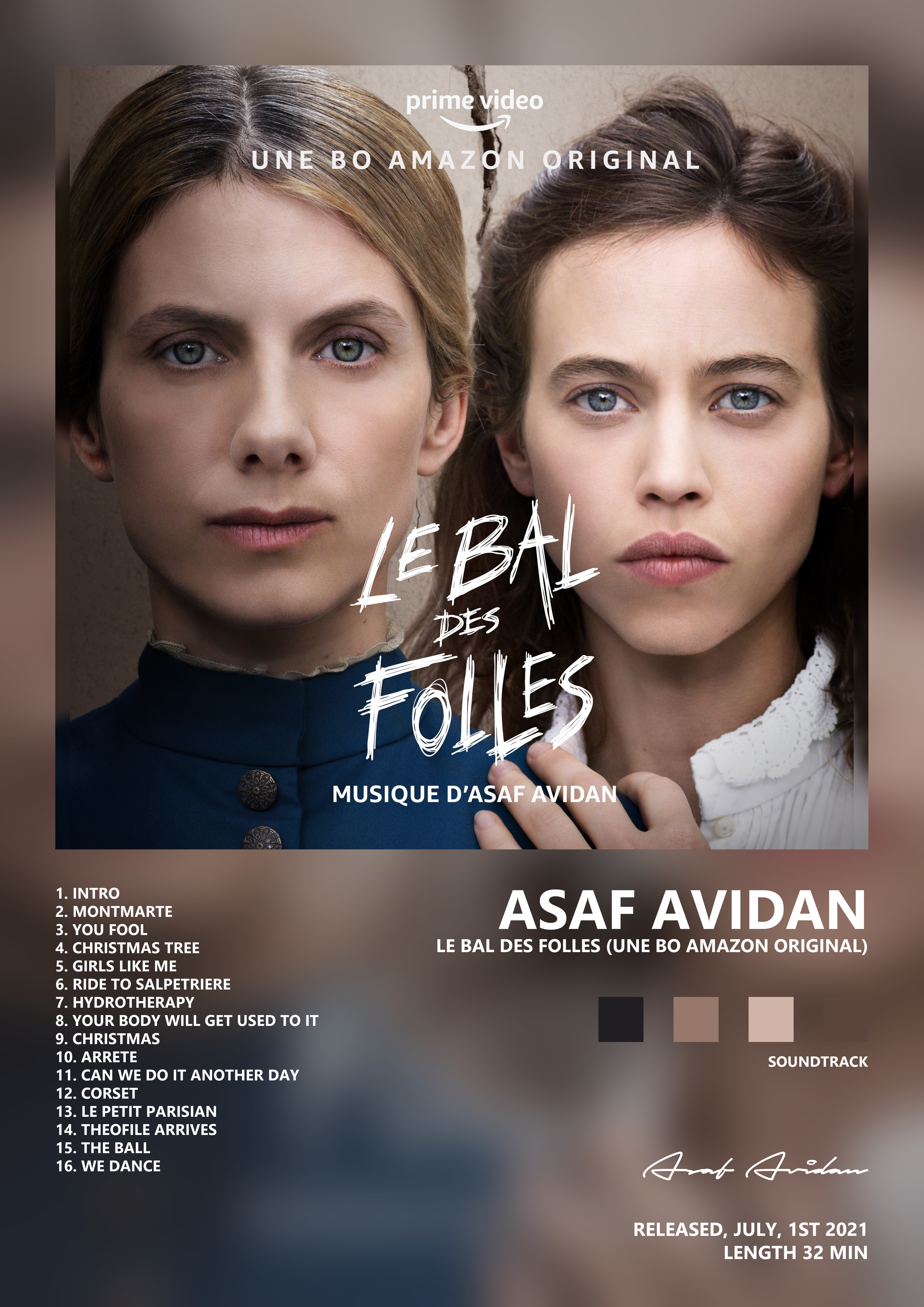Music poster: Asaf Avidan - Le Bal Des Folles Une Bo Amazon Original