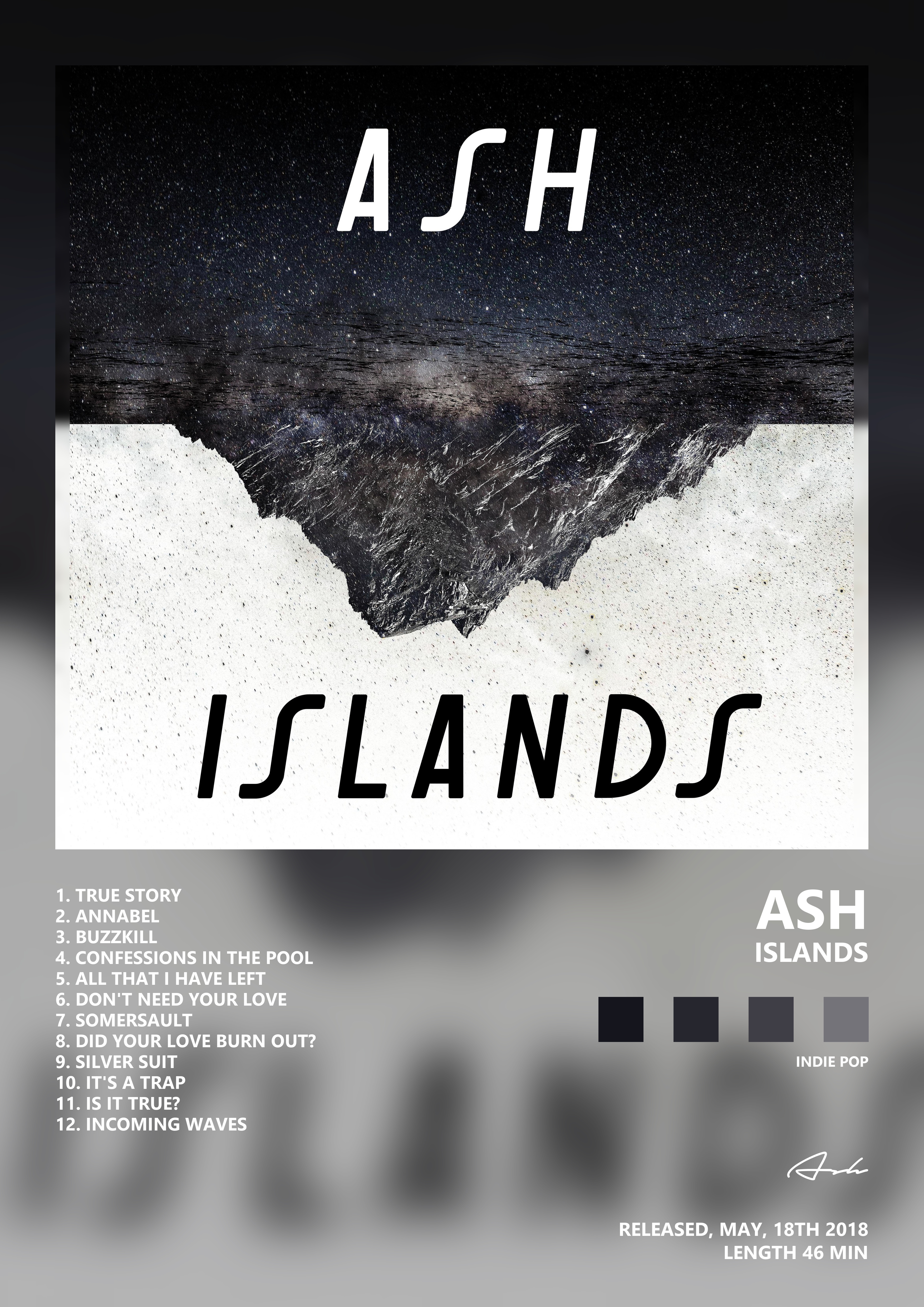 Music poster: Ash - Islands
