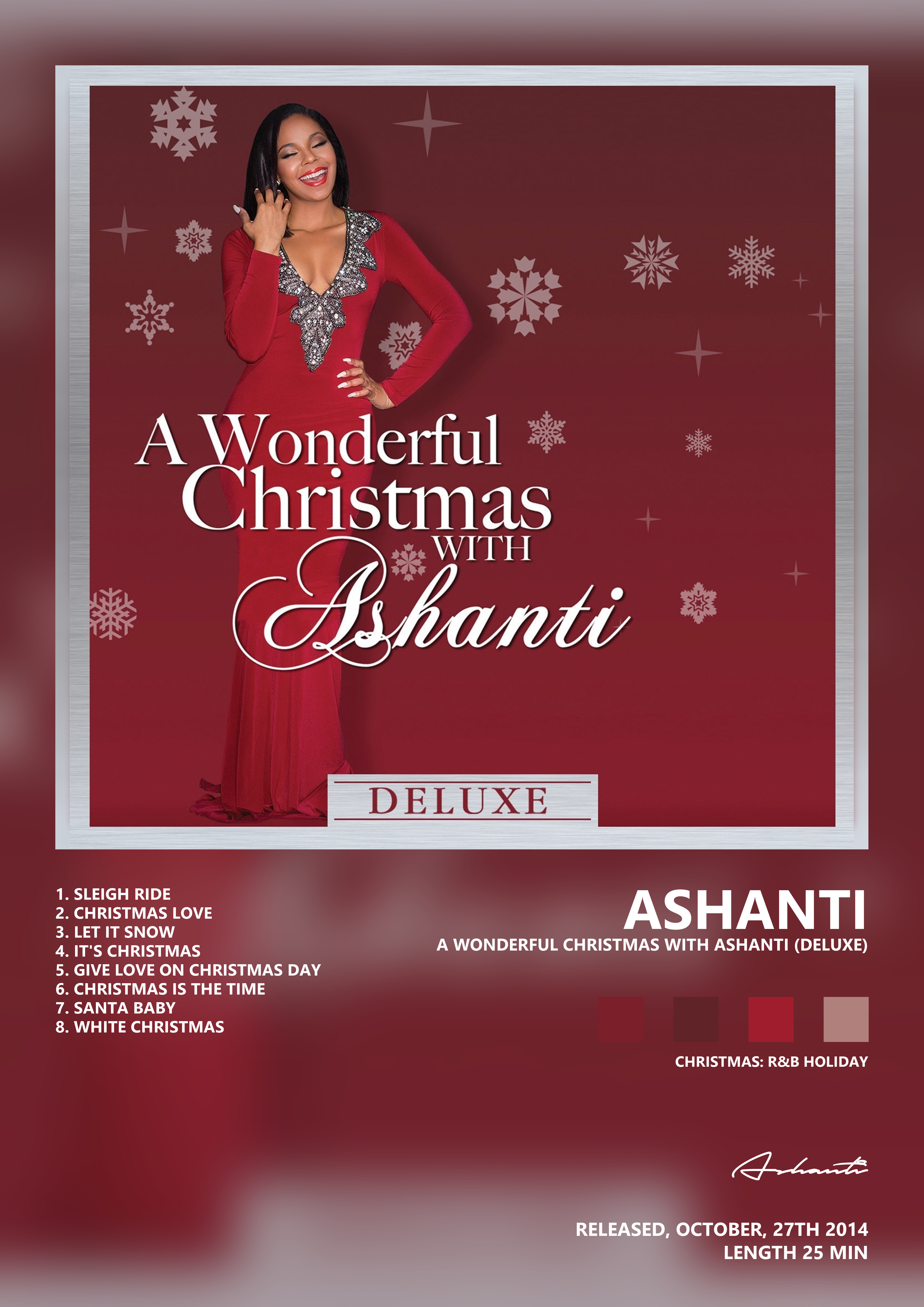 Music poster: Ashanti - A Wonderful Christmas With Ashanti Deluxe