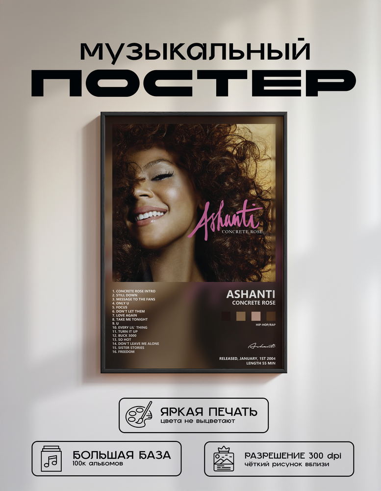 Music poster: Ashanti - Concrete Rose