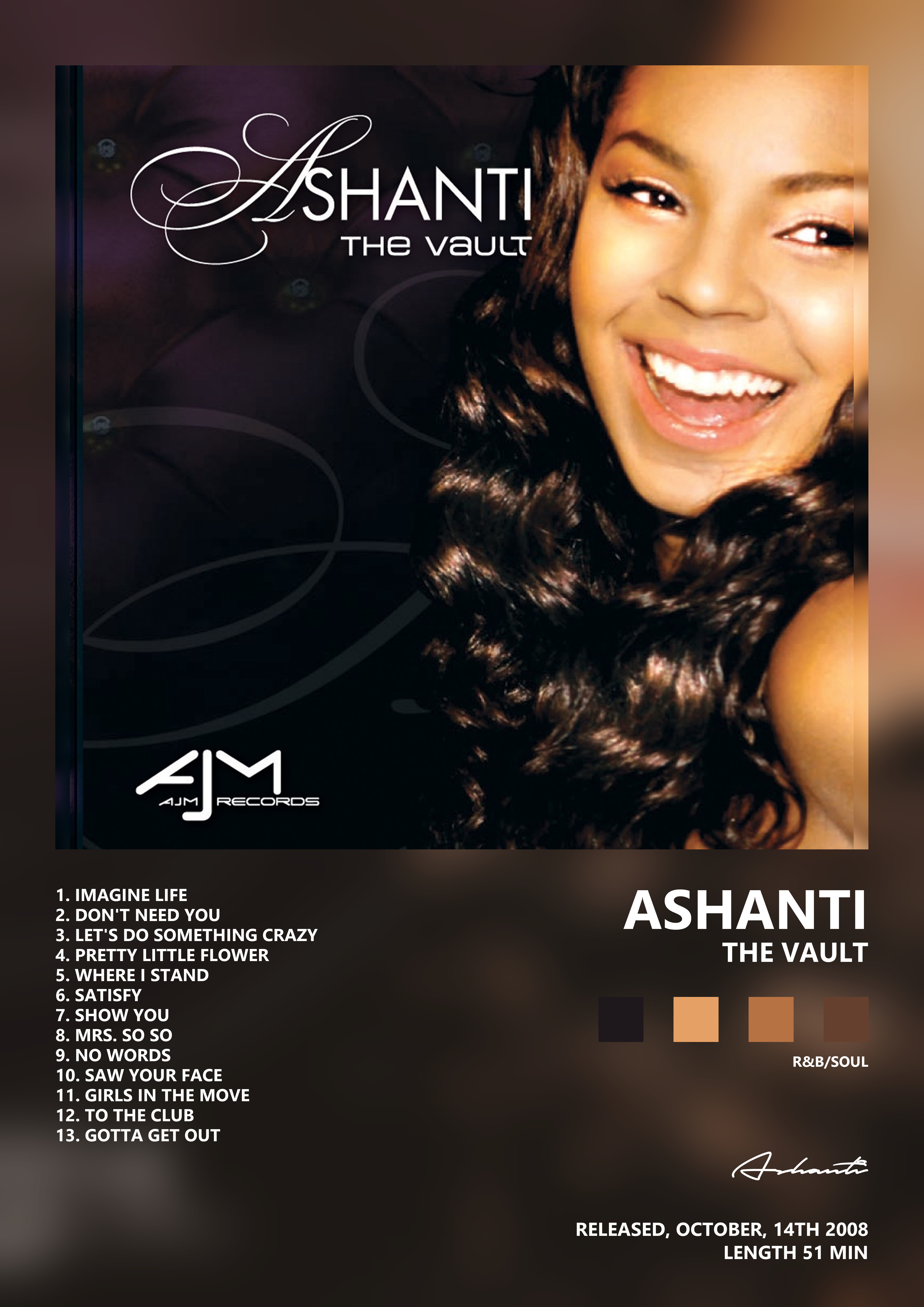 Music poster: Ashanti - The Vault