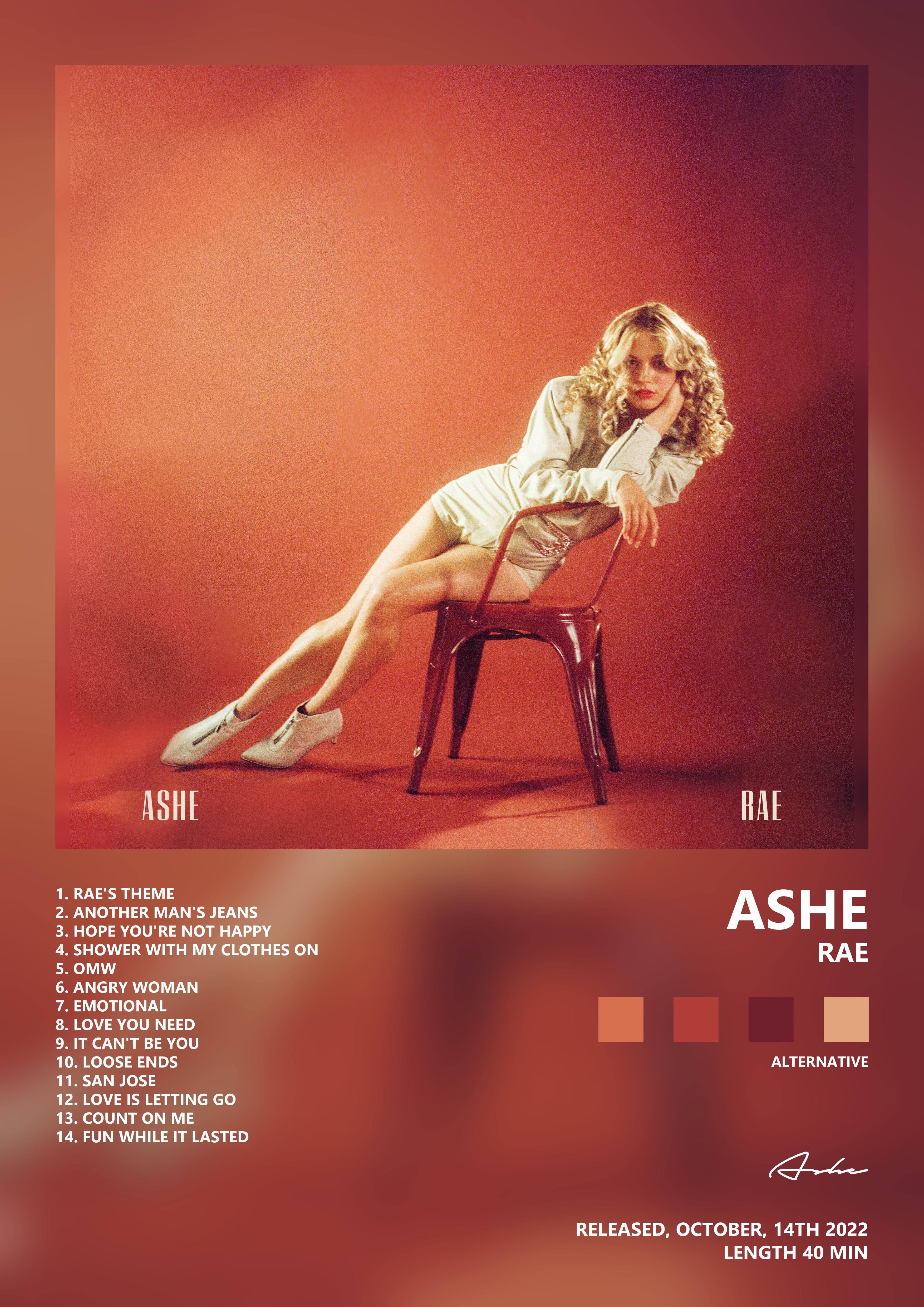 Music poster: Ashe - Rae