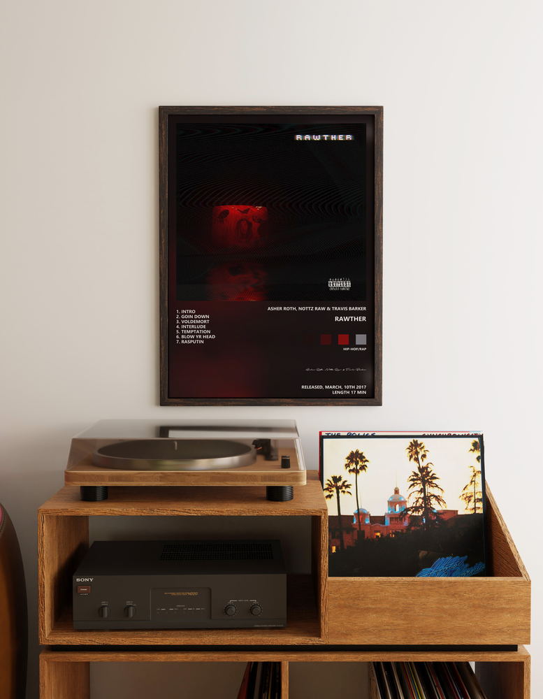 Music poster: Asher Roth Nottz Raw Travis Barker - Rawther