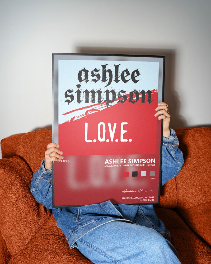 Music poster: Ashlee Simpson - LOVE Missy Underground Mix - Single
