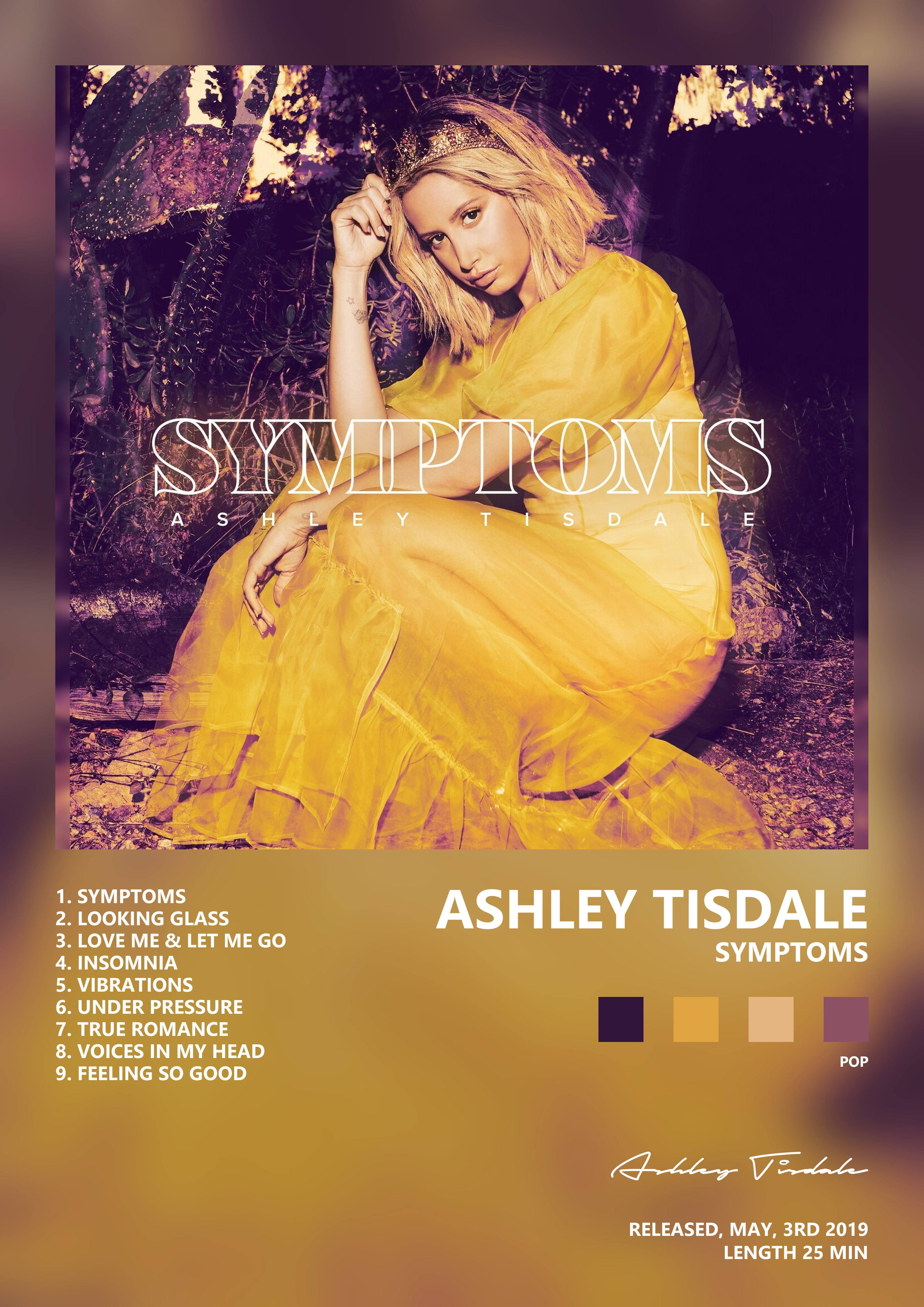 Music poster: Ashley Tisdale - Symptoms