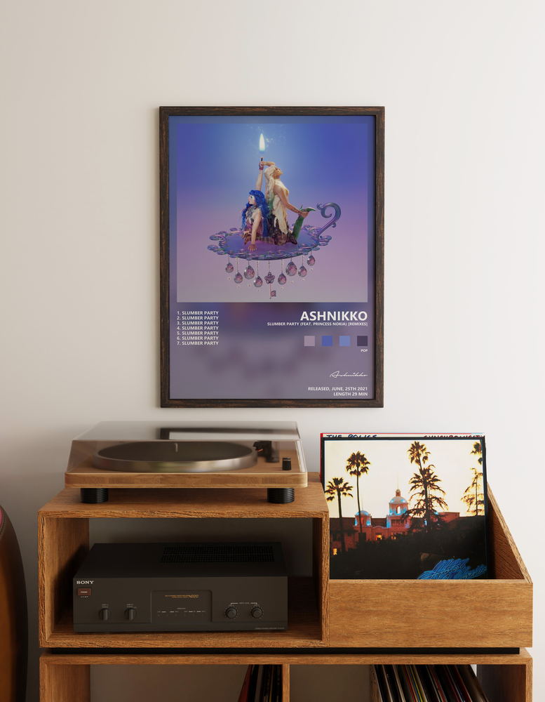 Music poster: Ashnikko - Slumber Party feat Princess Nokia Remixes