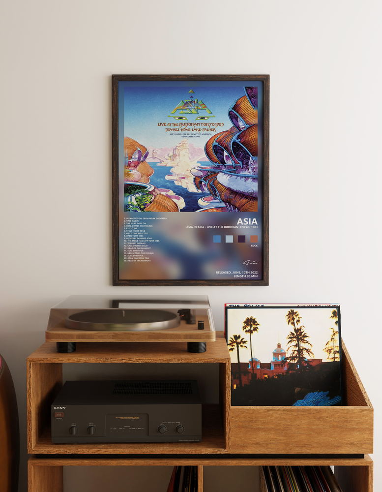 Music poster: Asia - Asia in Asia - Live at the Budokan Tokyo 1983