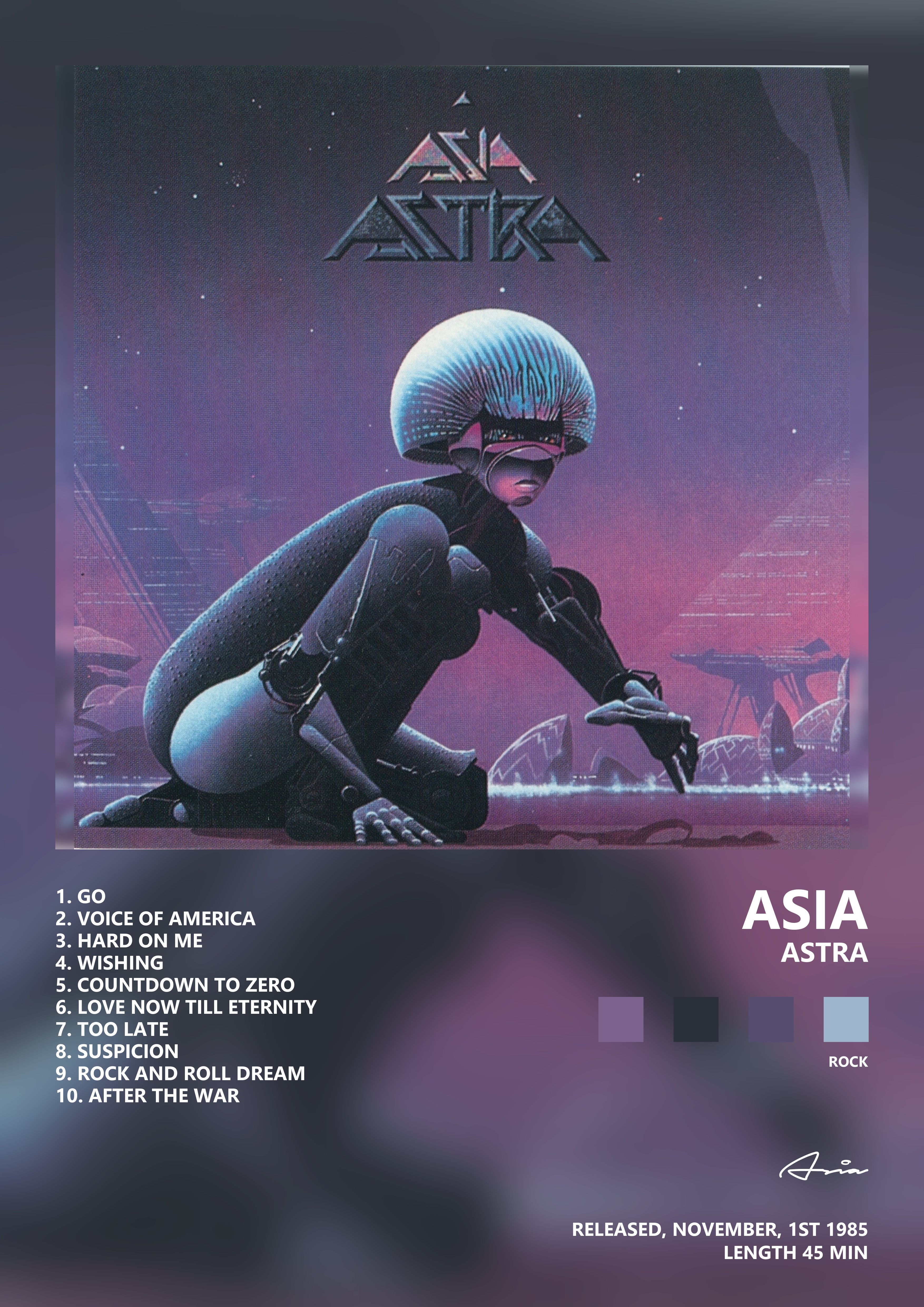 Music poster: Asia - Astra
