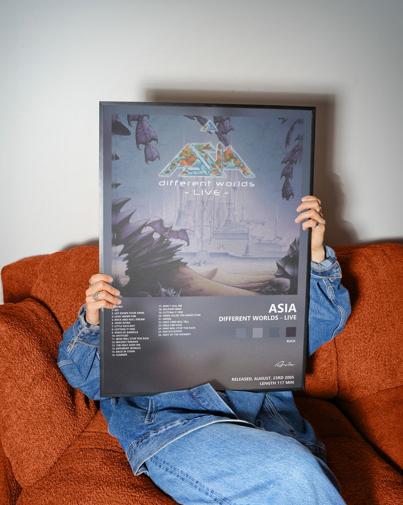 Music poster: Asia - Different Worlds - Live