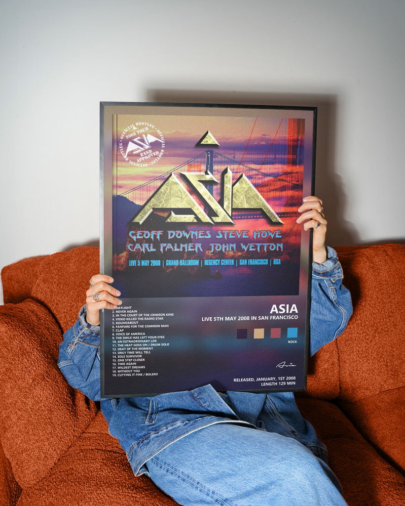 Music poster: Asia - Live 5th May 2008 In San Francisco